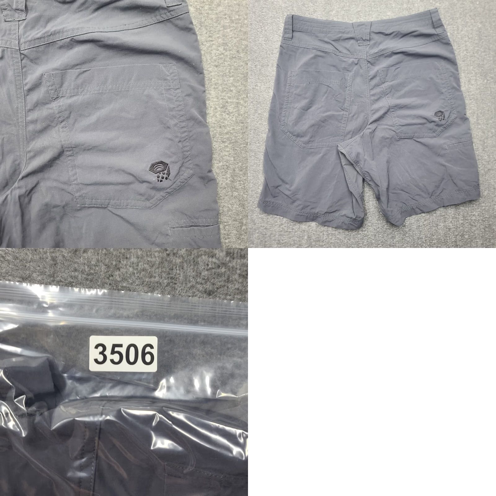Mountain Hardwear Mountain Hardwear Castil Shorts Men 32 Grey Nylon Hiking Camping Travel Casual Cargo Breathable Quick Dry Pockets Regular Rise Mid 10-12in Inseam 10in Size US 32 / EU 48 - 9 Thumbnail
