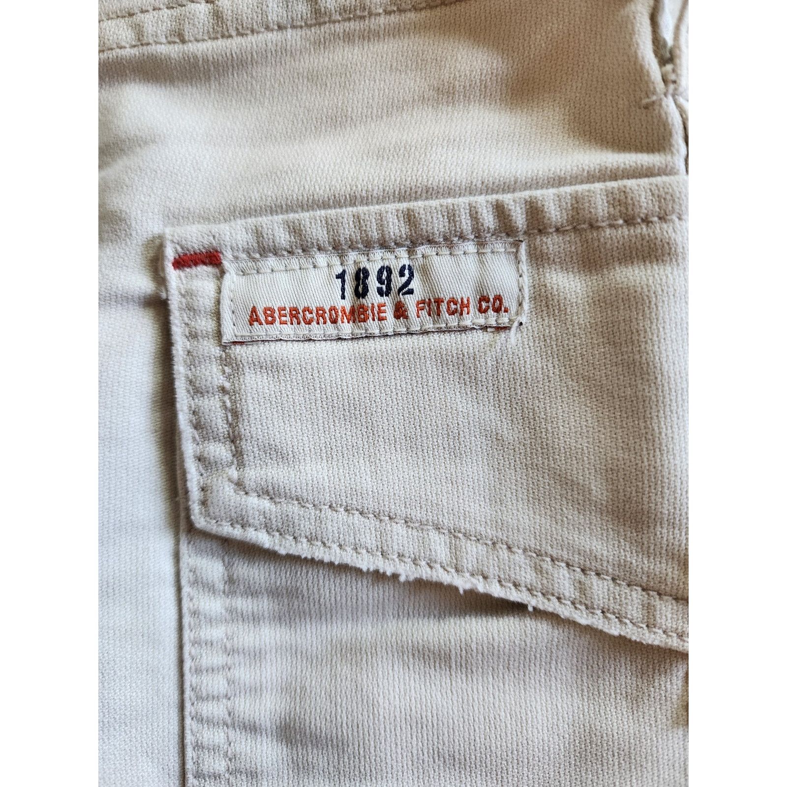 Abercrombie & Fitch Vtg Y2K Abercrombie & Fitch Cargo Shorts M Low Rise Khaki Size 30" / US 8 / IT 44 - 6 Thumbnail