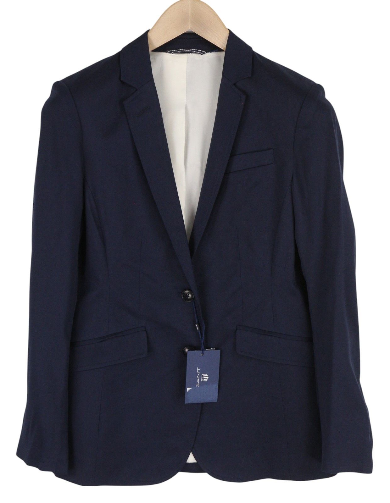 Gant DRAPY TWILL EU36 Dark Blue Notch Lapel Blazer 85311 Size S / US 4 / IT 40 - 1 Thumbnail