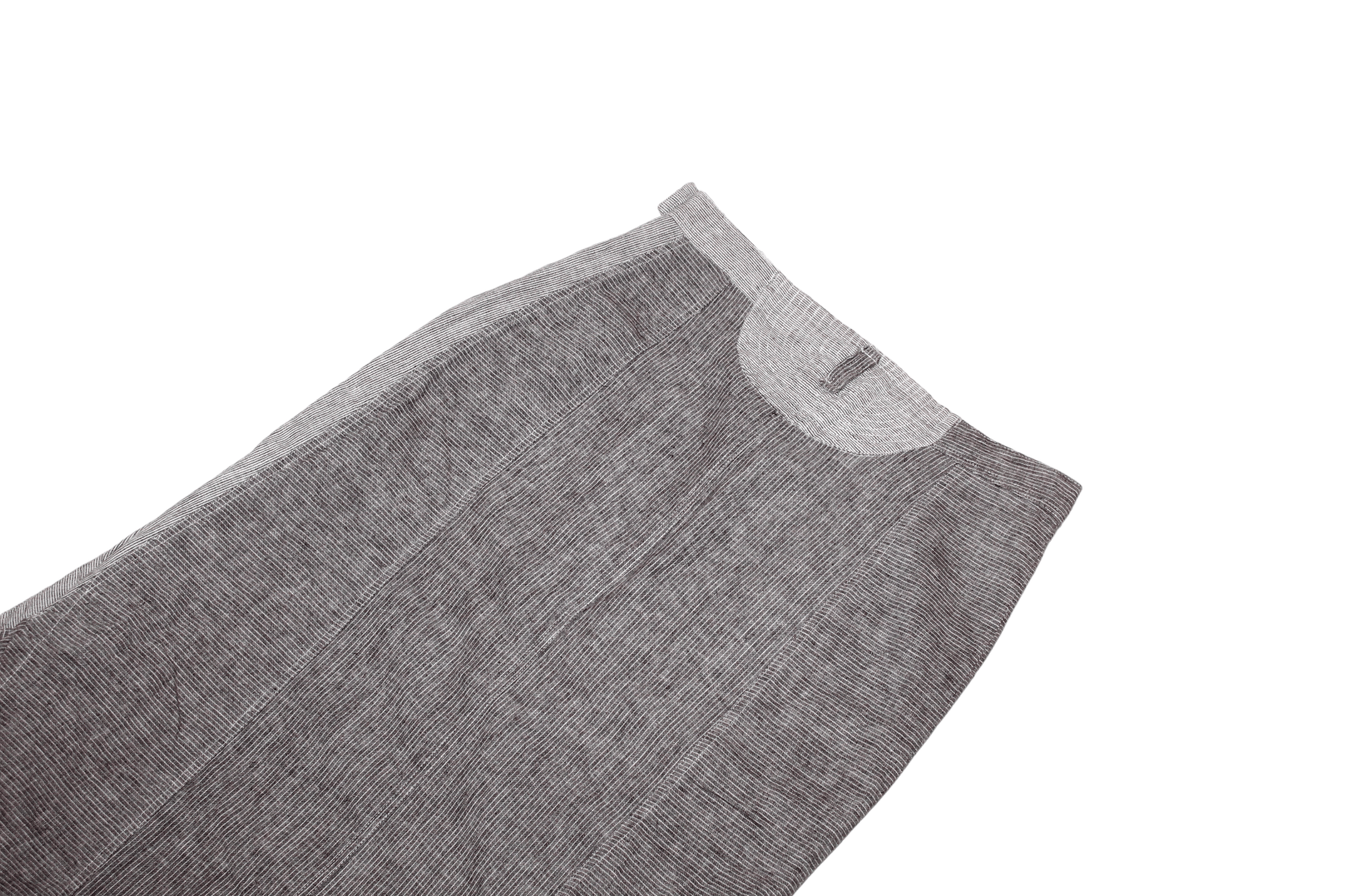 Japanese Brand Rare VTG🔥 ANIMALE Hickory Linen Cotton Asymmetric Skirt Size 30" / US 8 / IT 44 - 9 Thumbnail