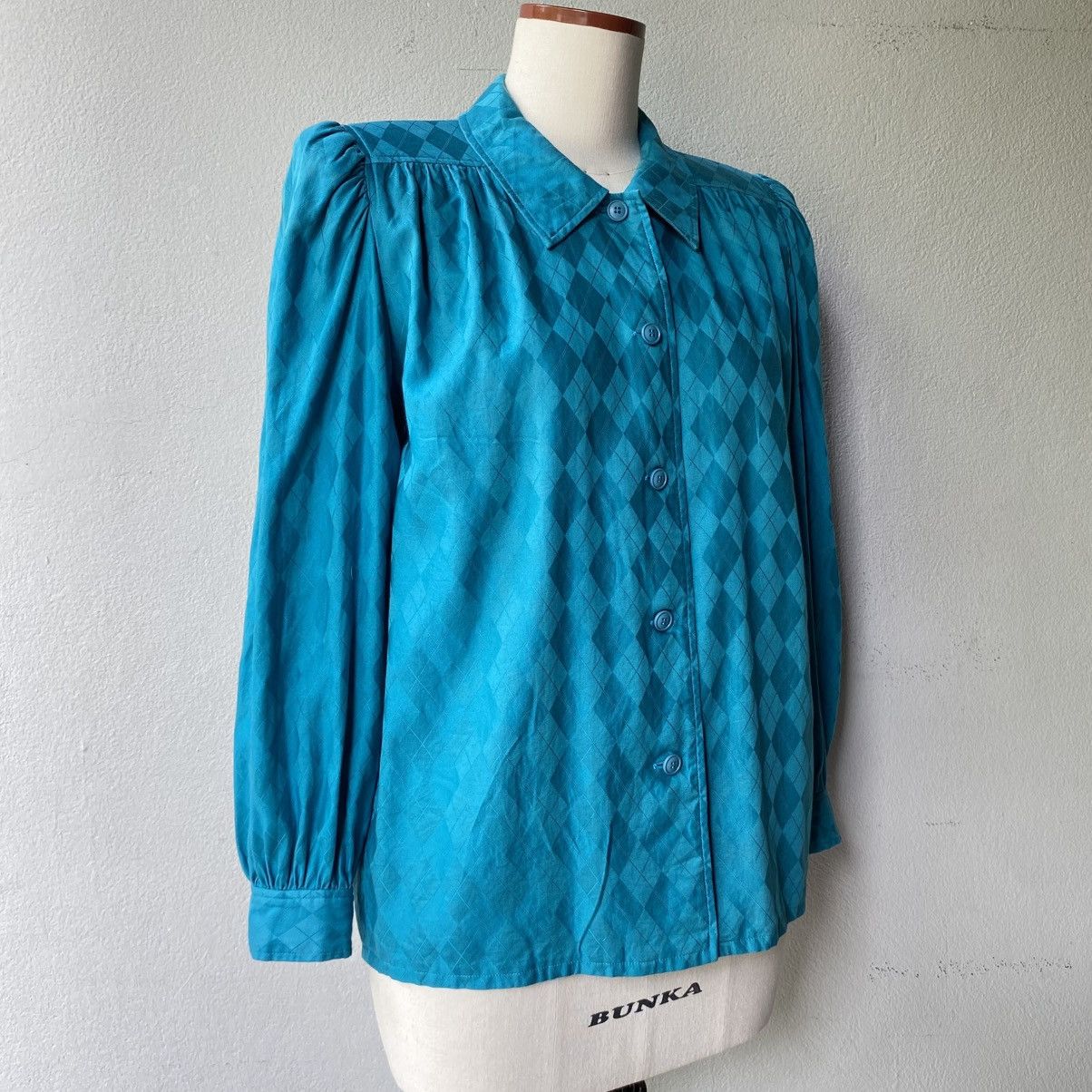 Givenchy Givenchy Life Diamond-Textured Puff Sleeve Blouse Size M / US 6-8 / IT 42-44 - 13 Thumbnail