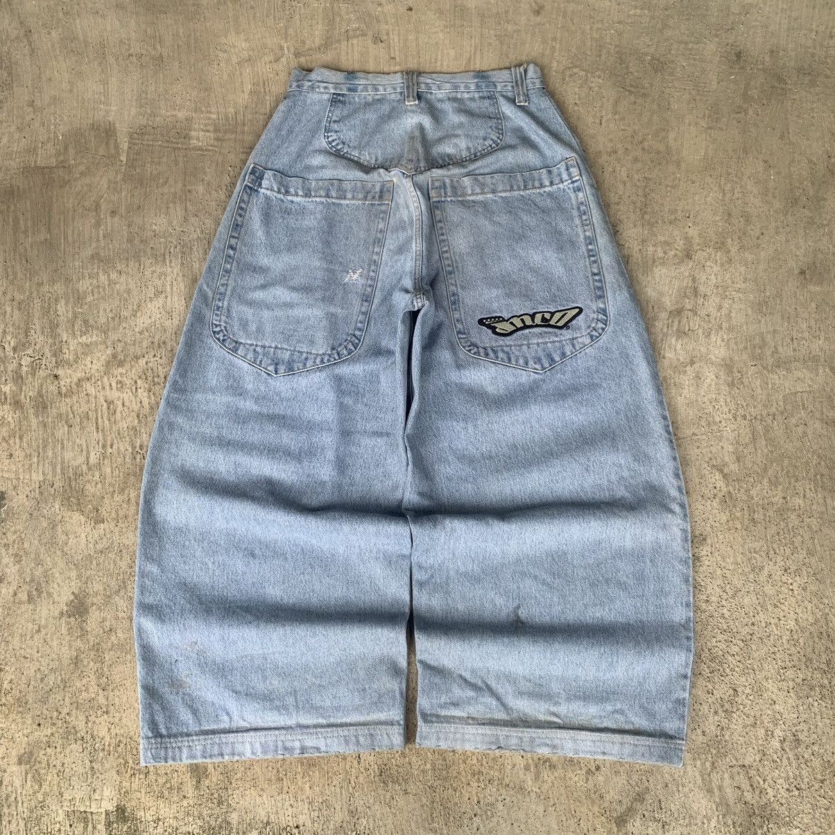 JNCO JNCO Low Down embroidery logo. big pocket Baggy denim Pants Size US 30 / EU 46 - 1 Thumbnail
