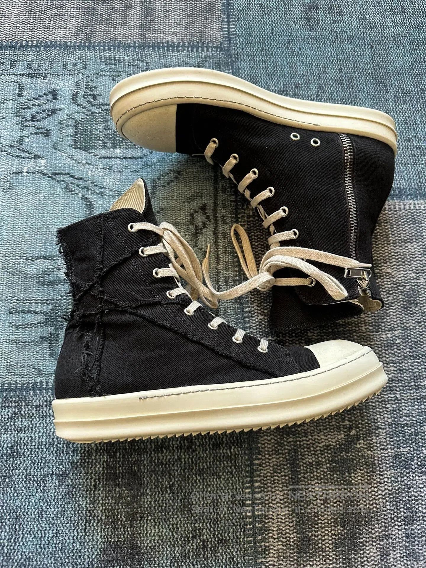 Rick Owens Rick Owens Distressed Mismatched Converse. Size US 9 / EU 42 - 1 Thumbnail