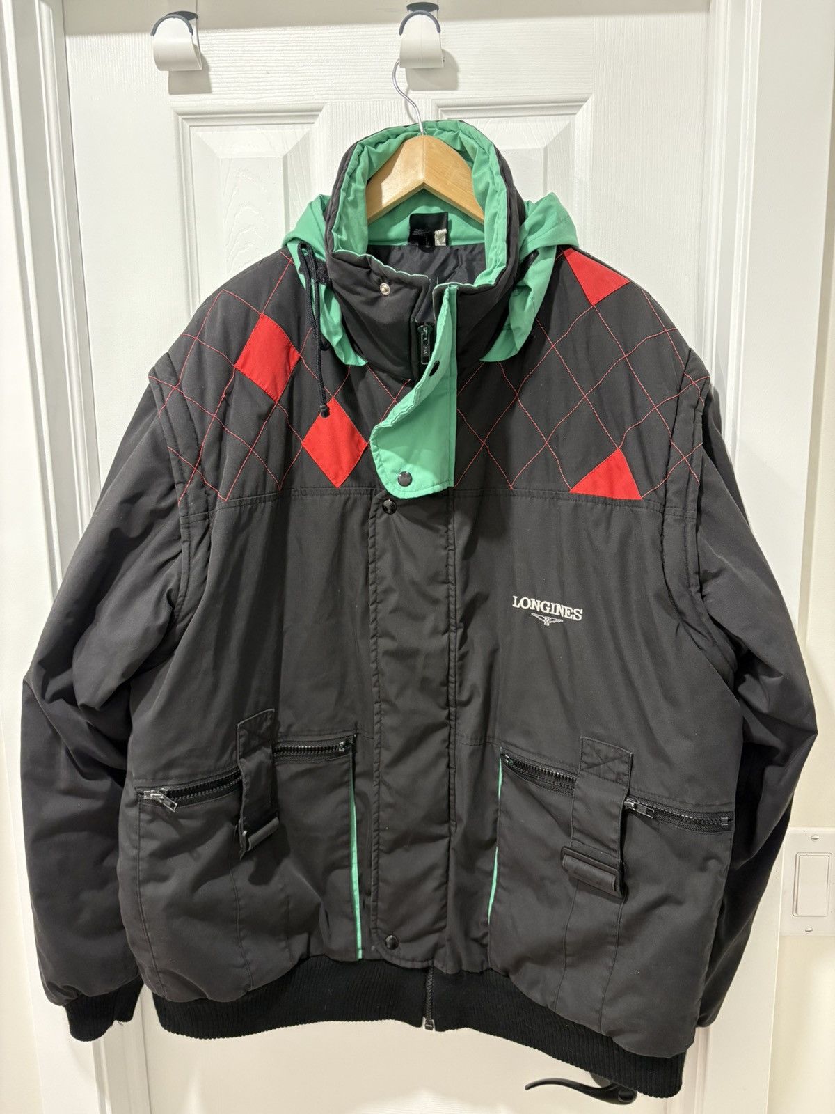 Vintage Vintage Longines Watches Puffer Jacket / Vest convertible Size US XXL / EU 58 / 5 - 1 Thumbnail