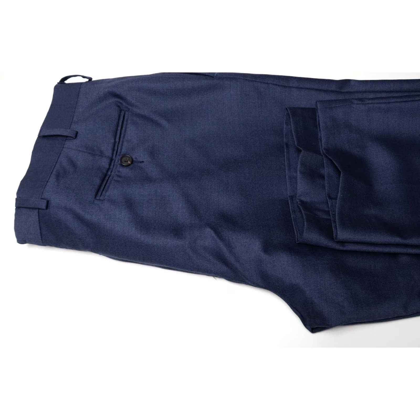 Suitsupply Suitsupply Suit Mens UK 42 Sienna Trousers Men Navy Pure Wool Zip Fly Pleated Size US 42 / EU 58 - 6 Thumbnail