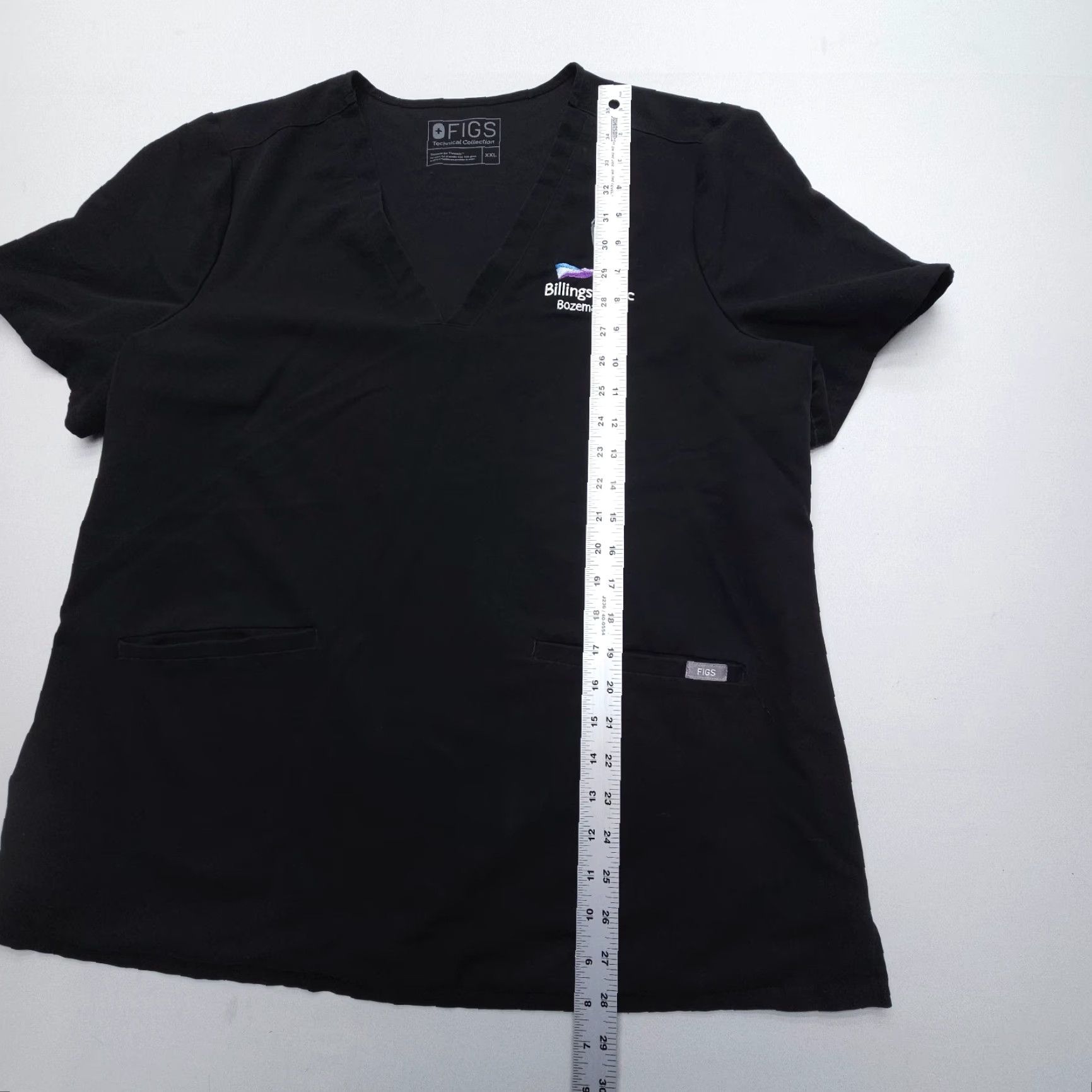 Vintage FIGS Casma Three Pocket Scrub Top Womens 2XL Black Nursing Medical Healthcare Size XXL / US 16-18 / IT 52-54 - 6 Thumbnail