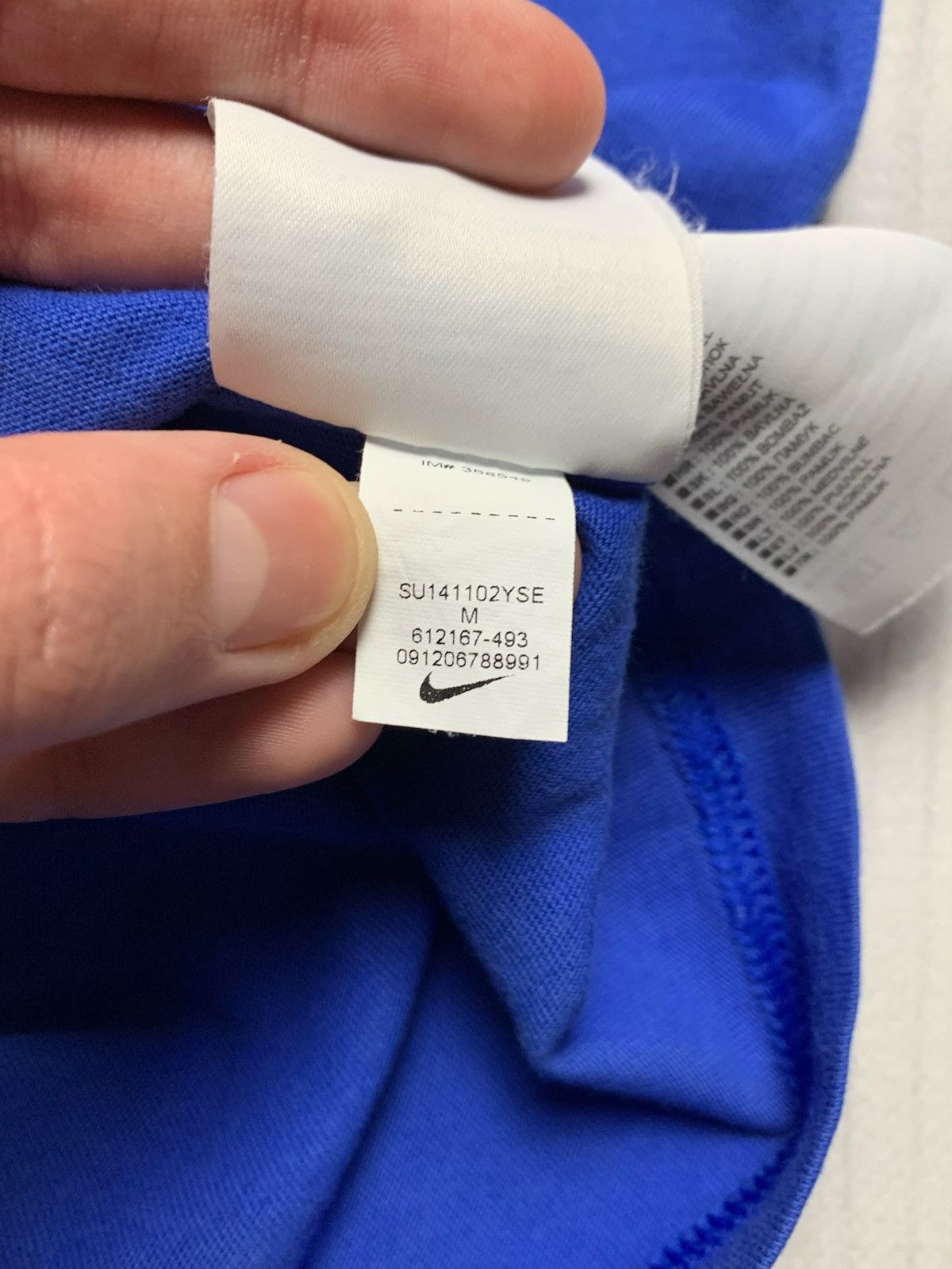 Nike × Vintage Vintage Nike Brasil blue soccer jersey size M logo Size US M / EU 48-50 / 2 - 8 Thumbnail