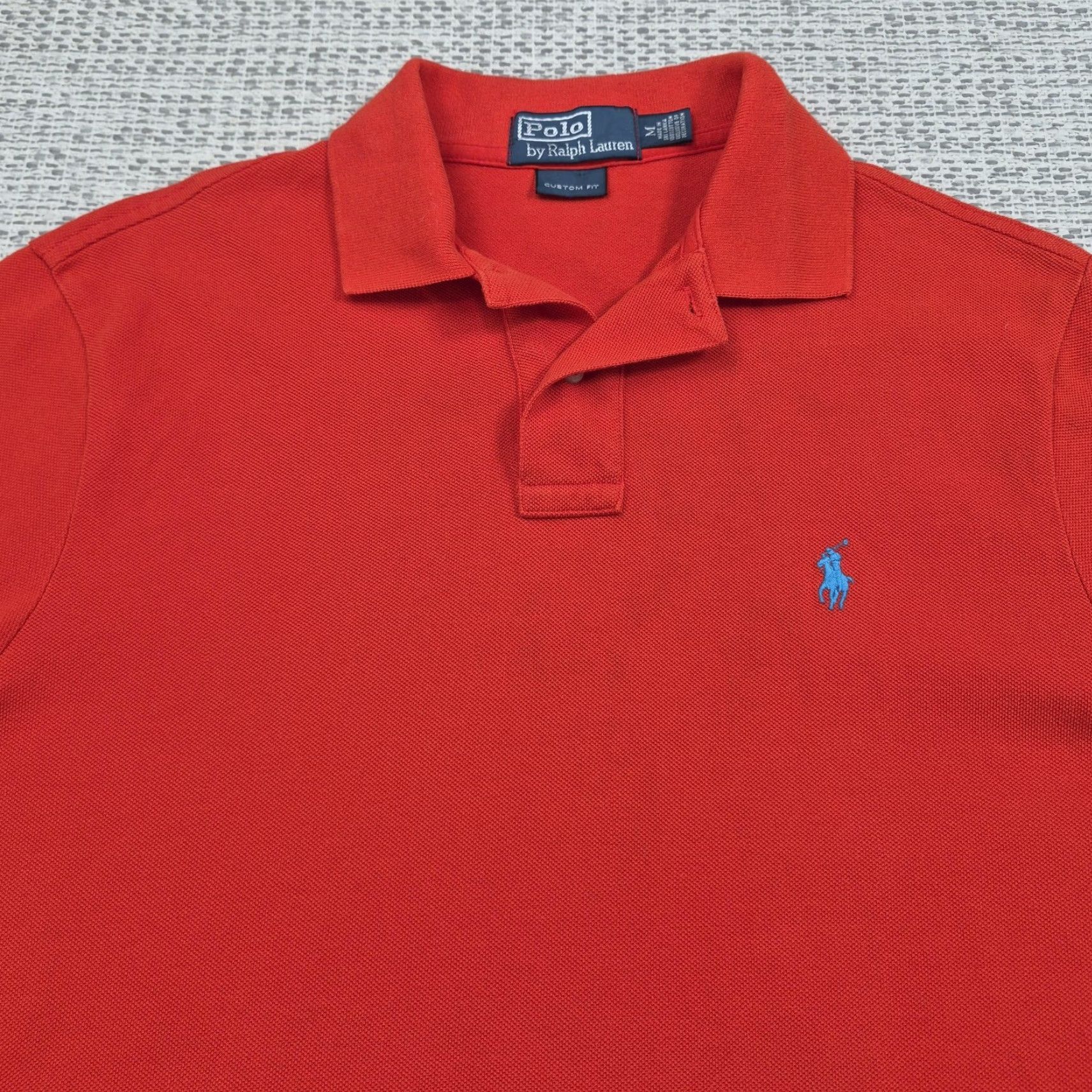 Polo Ralph Lauren Polo Ralph Lauren Polo Shirt Mens Medium Red Custom Fit Cotton Pique Knit Size US M / EU 48-50 / 2 - 5 Thumbnail