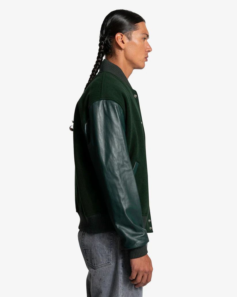 Marni oc11z1024 Soft Wool Felt Bomber in Spherical Green Size US S / EU 44-46 / 1 - 3 Thumbnail