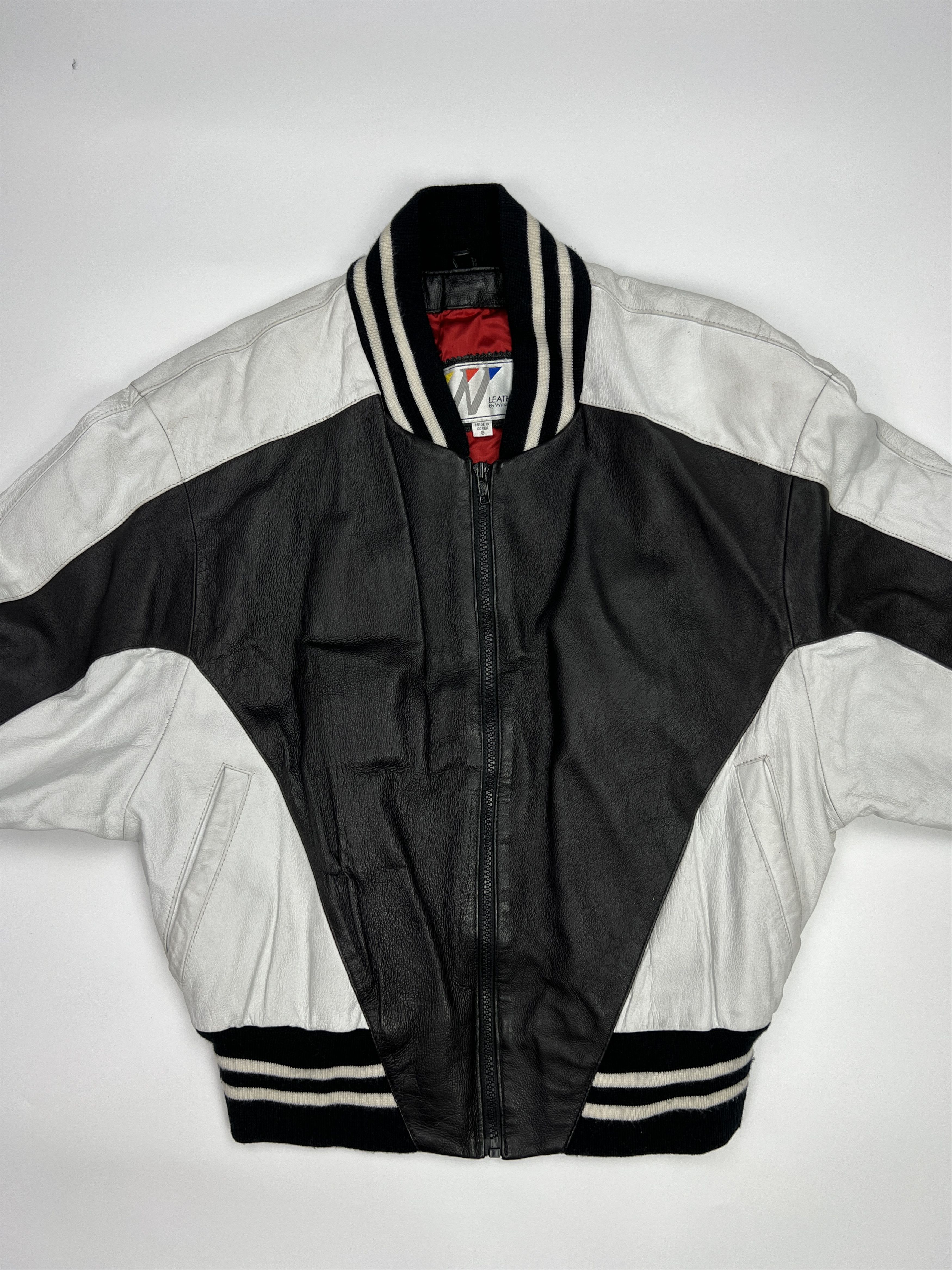 Japanese Brand Vintage Avant Garde Leather Bomber Moto Jacket Korea Size US S / EU 44-46 / 1 - 8 Thumbnail
