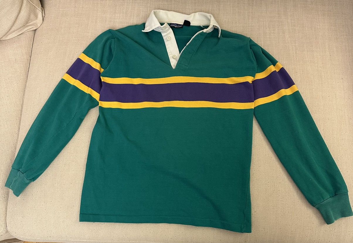 Patagonia × Vintage Rare Vintage 80’s Patagonia Rugby Shirt Size US M / EU 48-50 / 2 - 3 Thumbnail