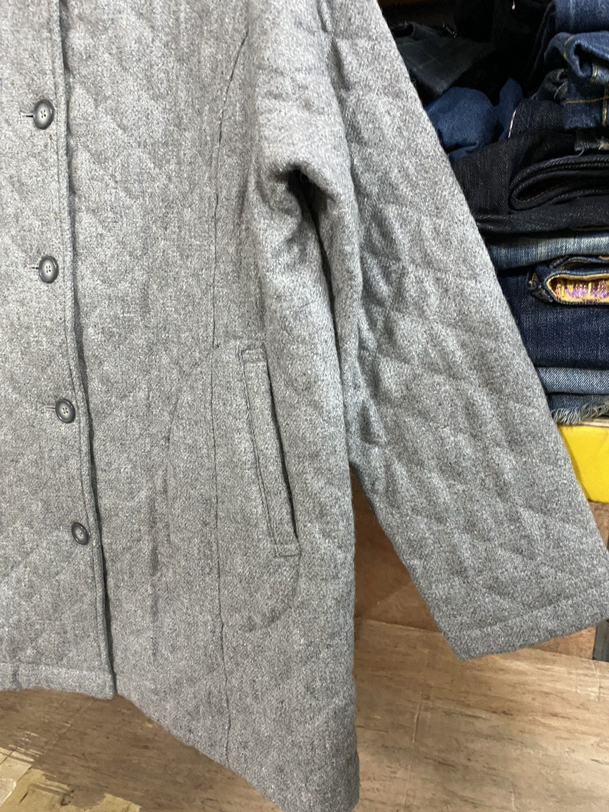 Eddie Bauer × Japanese Brand Quilted Jacket Eddie Bauer Thermal Insulation Thermore Size US XL / EU 56 / 4 - 3 Thumbnail