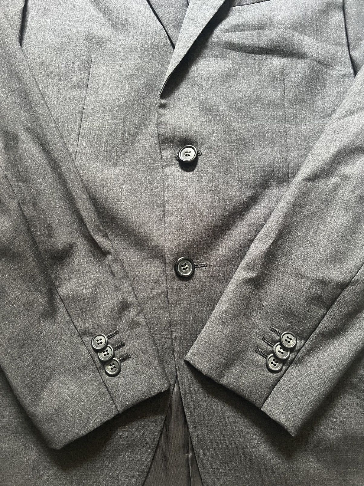 Designer × Prada Prada Fall 2009 3 Button Wool Blazer Coat Size 46R - 3 Thumbnail
