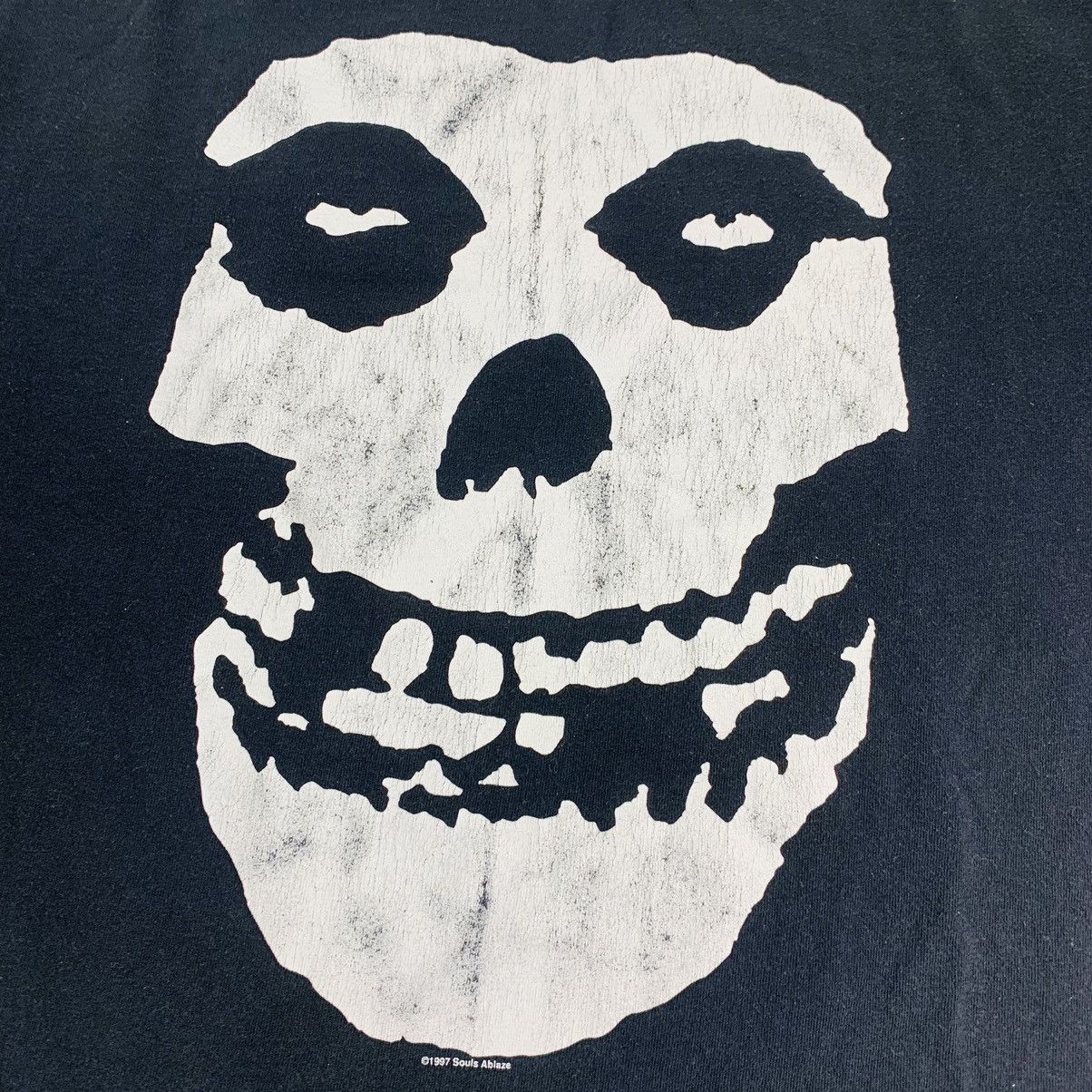 T-shirt Vintage Misfits "20 Years Of Terror" 1997 - Taille XL, Effet Fluo