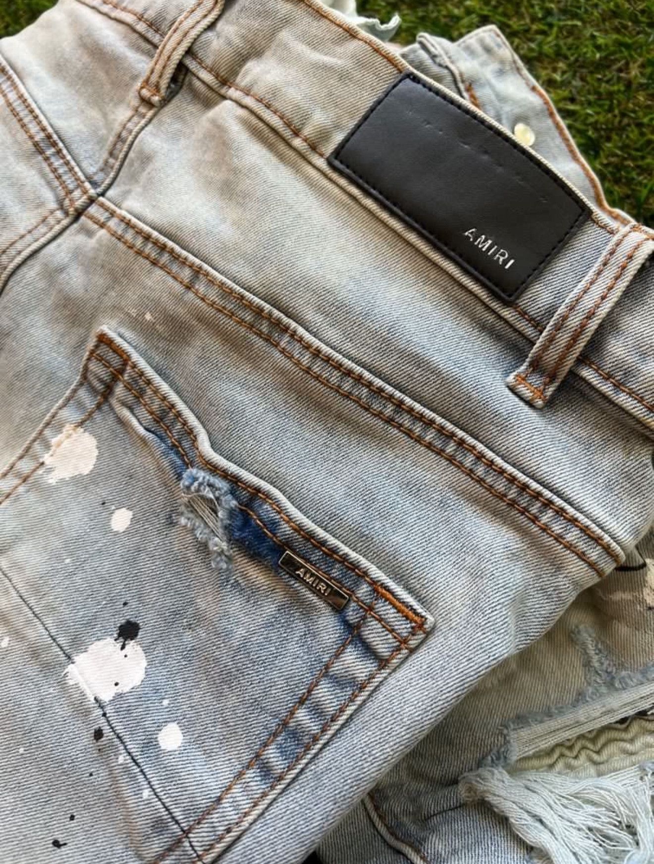 Japanese Brand Custom Amiri Distressed Skinny Jeans Size US 29 - 5 Thumbnail