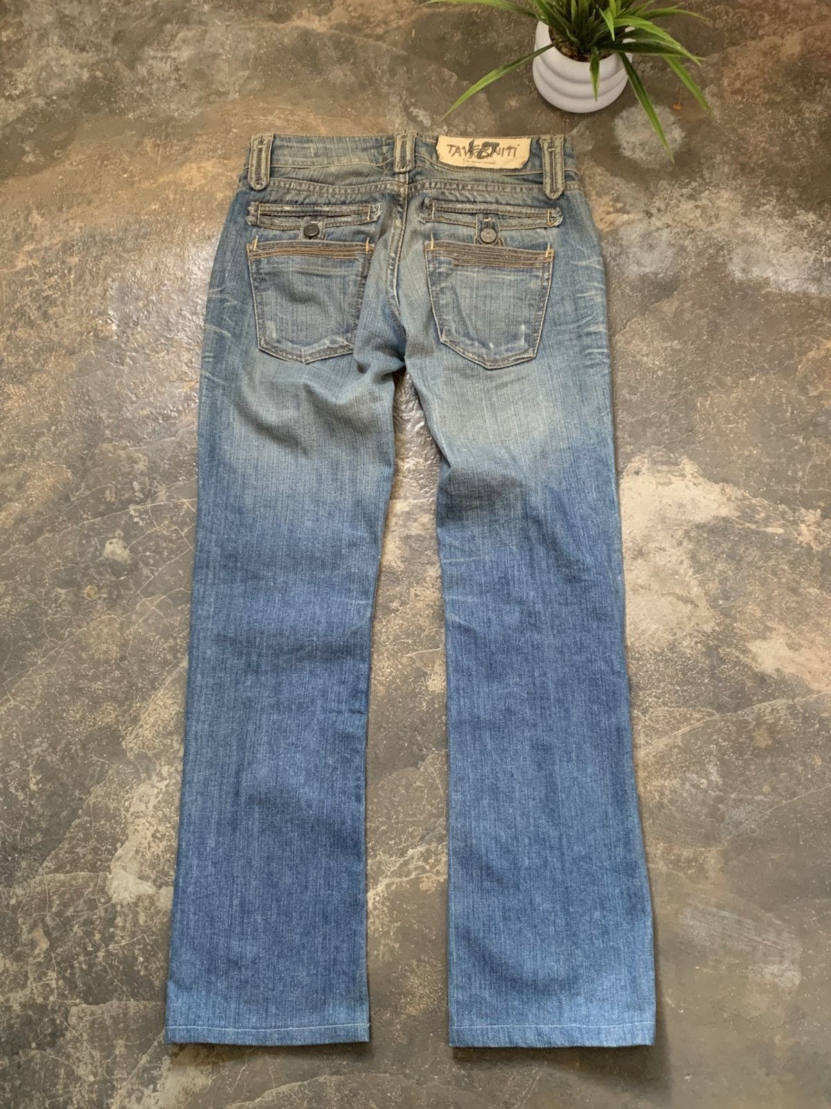 Jimmy Taverniti SICK🔥TAVERNITI SO BY JIMMY TAVERNITI MID FLARE JEANS Size 28" / US 6 / IT 42 - 4 Thumbnail
