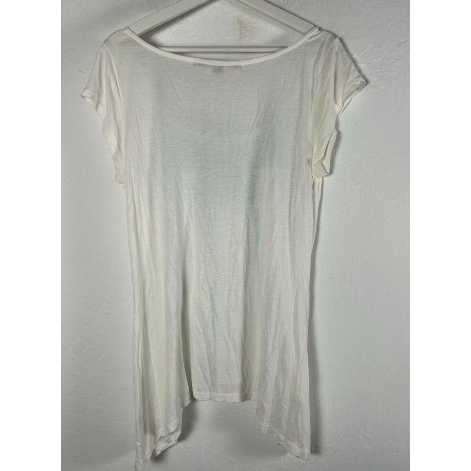Vintage A Common Thread Anthropologie Womens Tunic Top Large Embroidered White/Blue NWOT Casual Geometric Aztec Bohemian Size L / US 10 / IT 46 - 3 Thumbnail