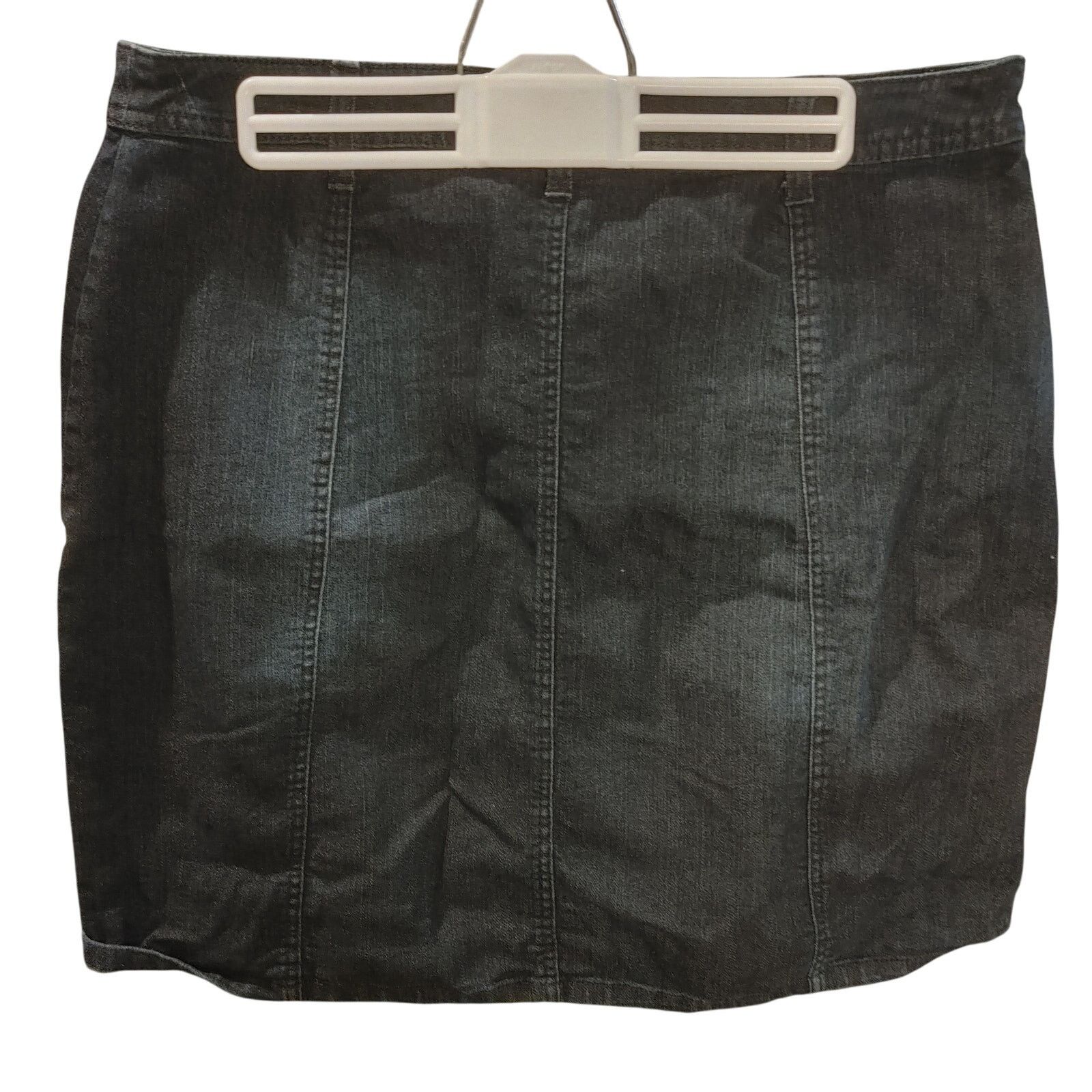 Other Baccini Women's 10 Dark Washed Black Denim Jean Mini Skirt Size 32" / US 10 / IT 46 - 2 Thumbnail