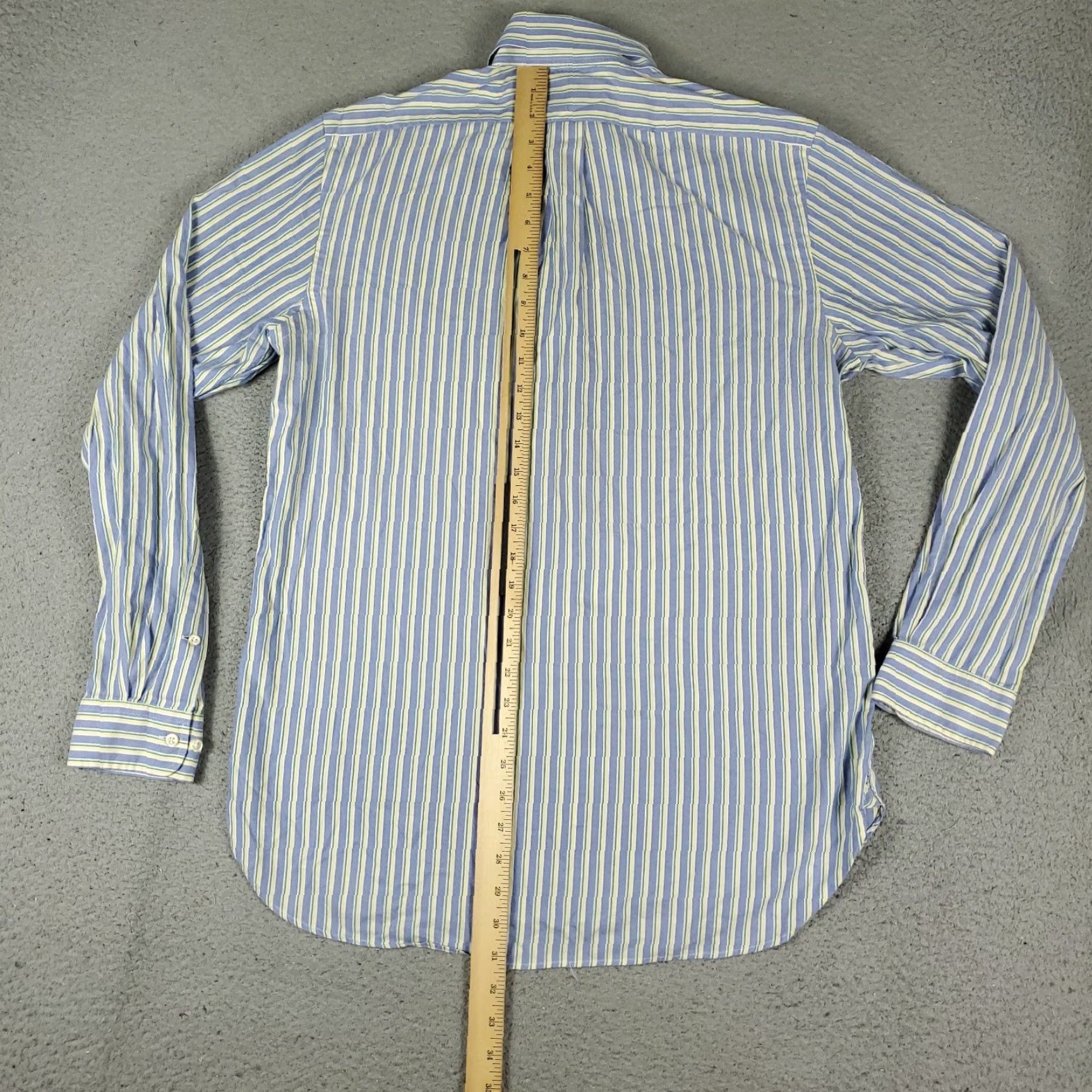 Ralph Lauren Ralph Lauren Shirt Mens 15.5 Blue Stripe Pony Dress Button Up Stained Size 42R - 7 Thumbnail
