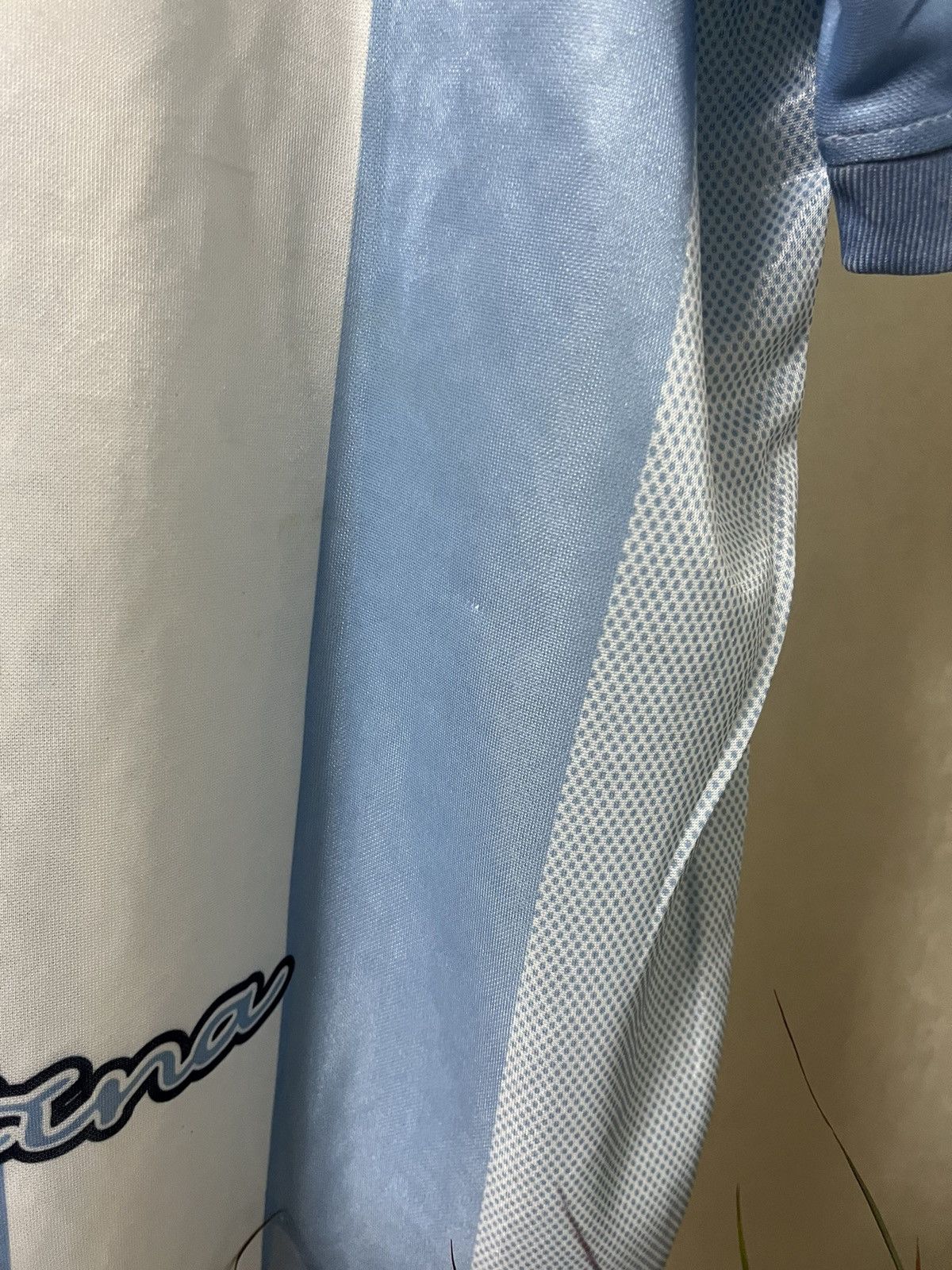 Vintage Argentina Vintage #7 Saviola Blokecore Soccer Jersey Size US XL / EU 56 / 4 - 10 Thumbnail