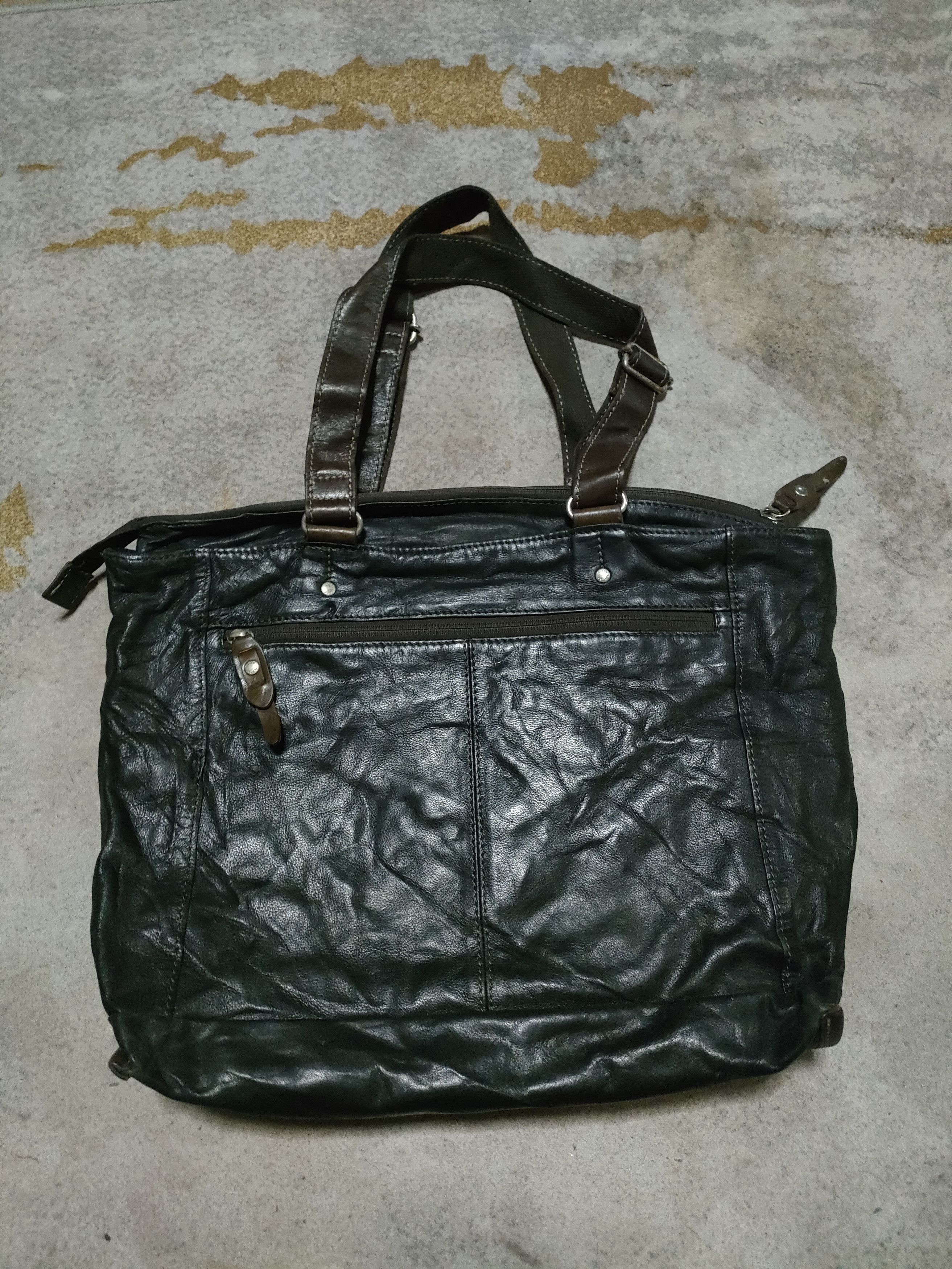 Japanese Brand × Takeo Kikuchi Takeo Kikuchi Leather Handle Bag Size ONE SIZE - 7 Thumbnail