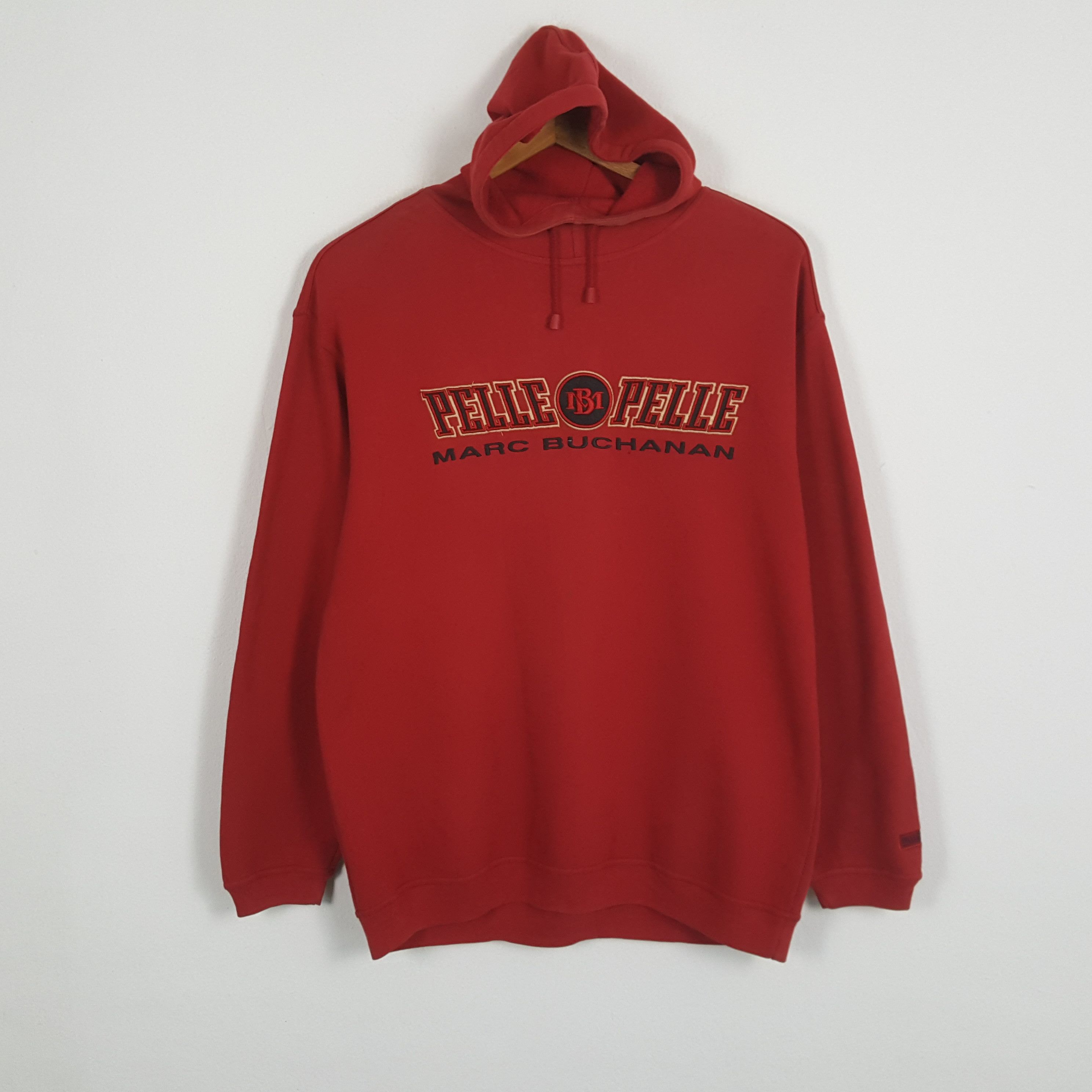 Marc Buchanan × Pelle Pelle × Vintage Vintage PELLE PELLE MARC BUCHANAN Streetwear Style Hoodies Size US XL / EU 56 / 4 - 1 Thumbnail