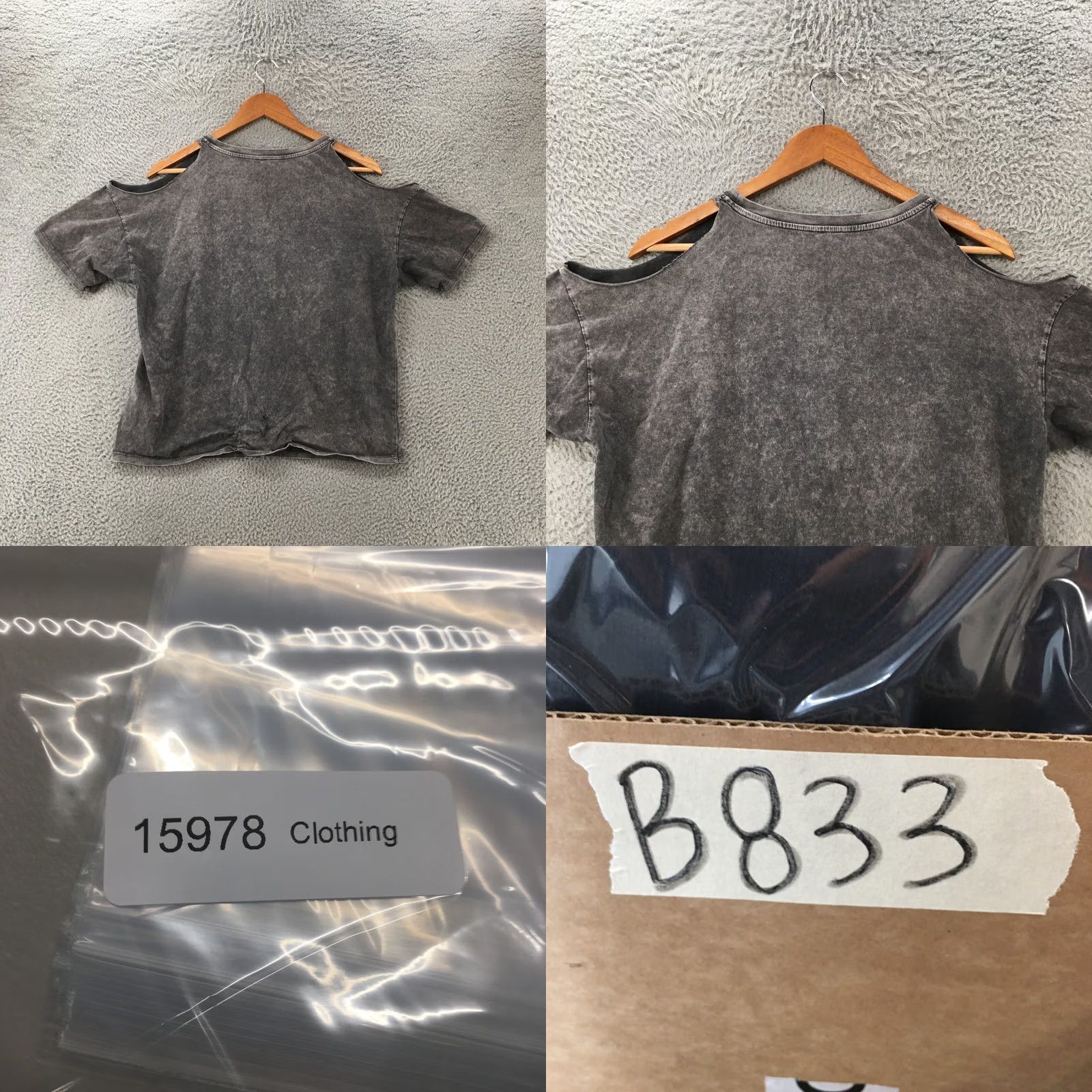 Vintage Andfinally Cropped Top Tee Tshirt Womens 8 Gray Crew Neck Short Sleeve Casual Shirt Adult Regular Women's Size M / US 6-8 / IT 42-44 - 8 Thumbnail