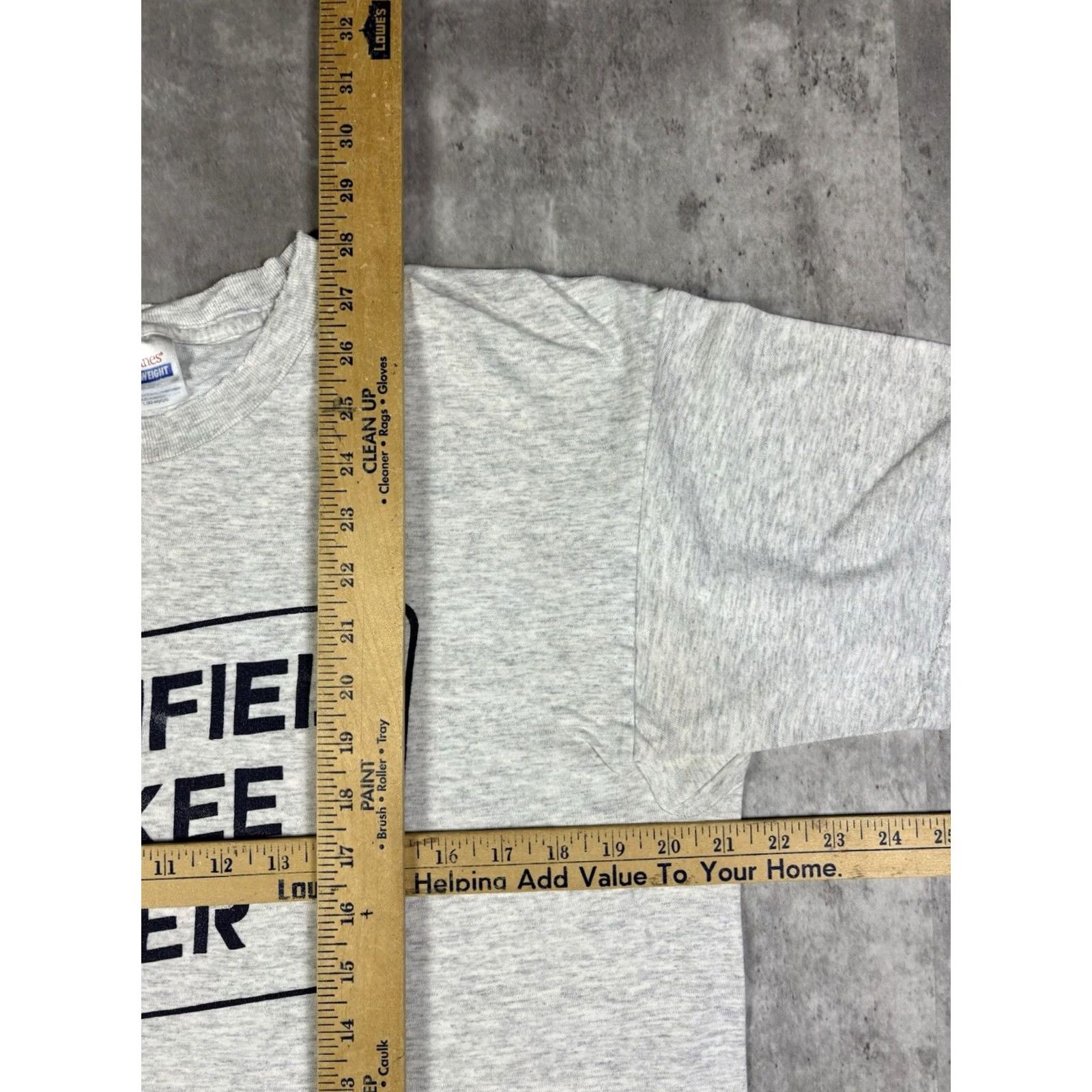 Hanes VINTAGE Hanes Yankees Hater Graphic T Shirt L Mens Gray 90s Sports USA Short Sleeve Crew Neck Cotton Knit, Regular Fit, Size L Size US L / EU 52-54 / 3 - 6 Thumbnail