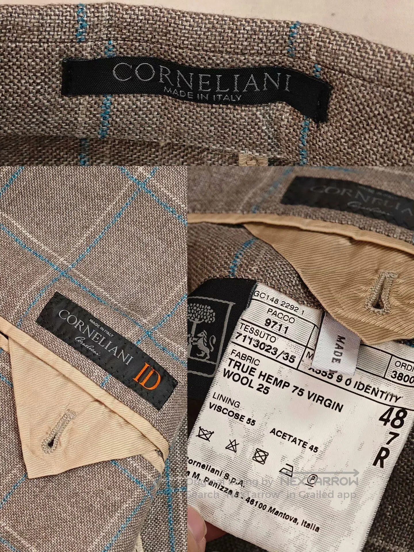 Corneliani Corneliani Italian Linen Wool Blazer. Size US M / EU 48-50 / 2 - 7 Thumbnail