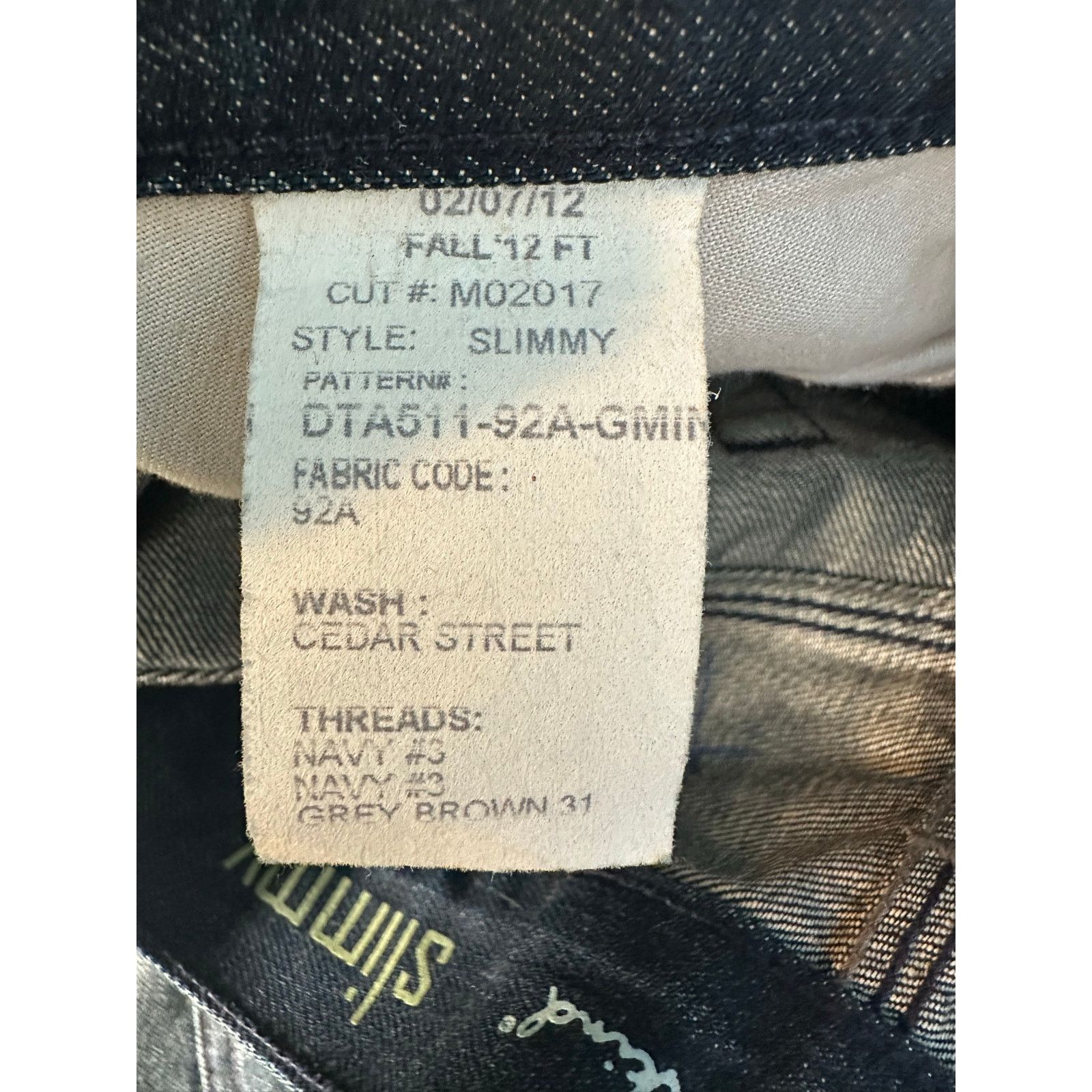 7 For All Mankind 7For All Mankind Slimmy blue coated jeans size 28 Size US 28 / EU 44 - 4 Thumbnail