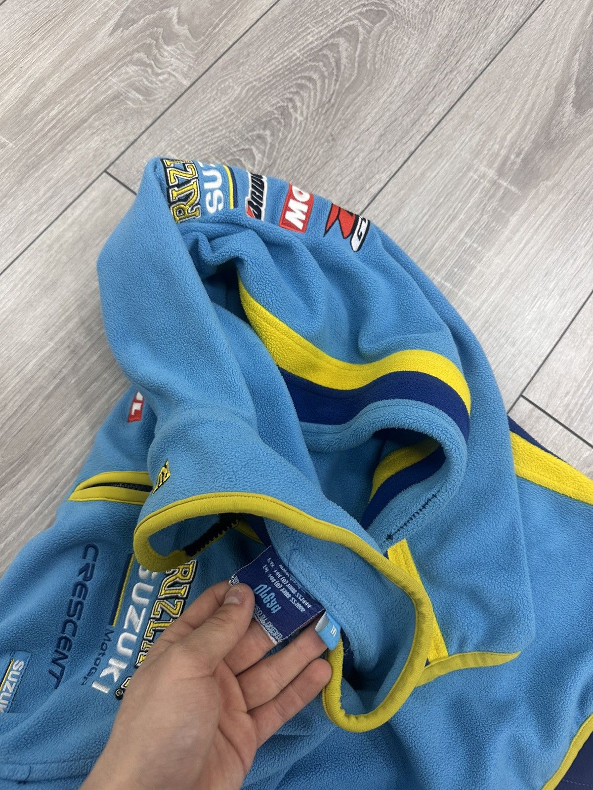 Vintage Suzuki Moto Racing Fleece Jacket Size US M / EU 48-50 / 2 - 10 Thumbnail