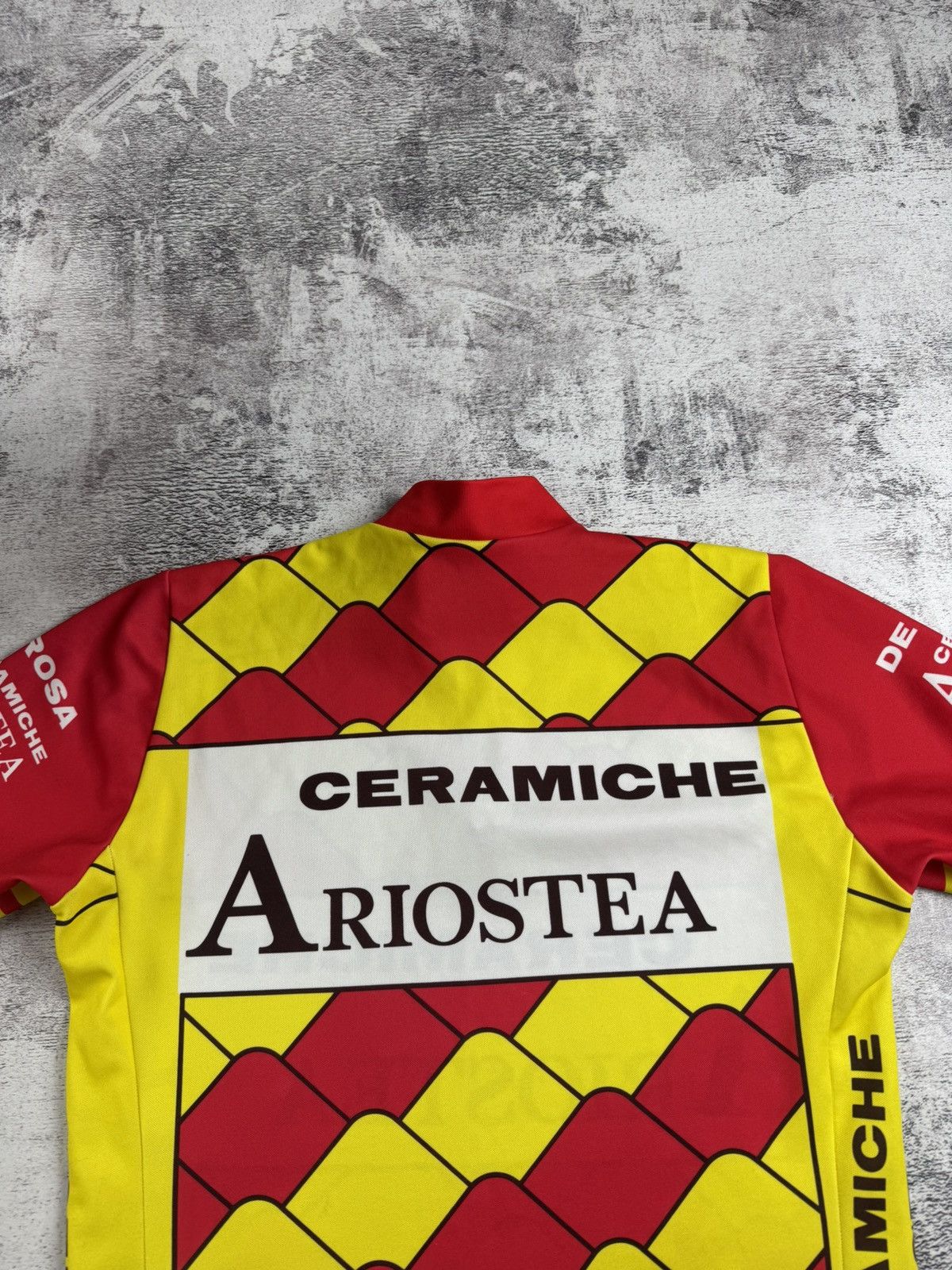 Vintage Vintage Cycling ARIOSTEA Ceramich 1990 Trek Bike Men’s Velo Jersey T Shirt Kit Size US L / EU 52-54 / 3 - 19 Thumbnail