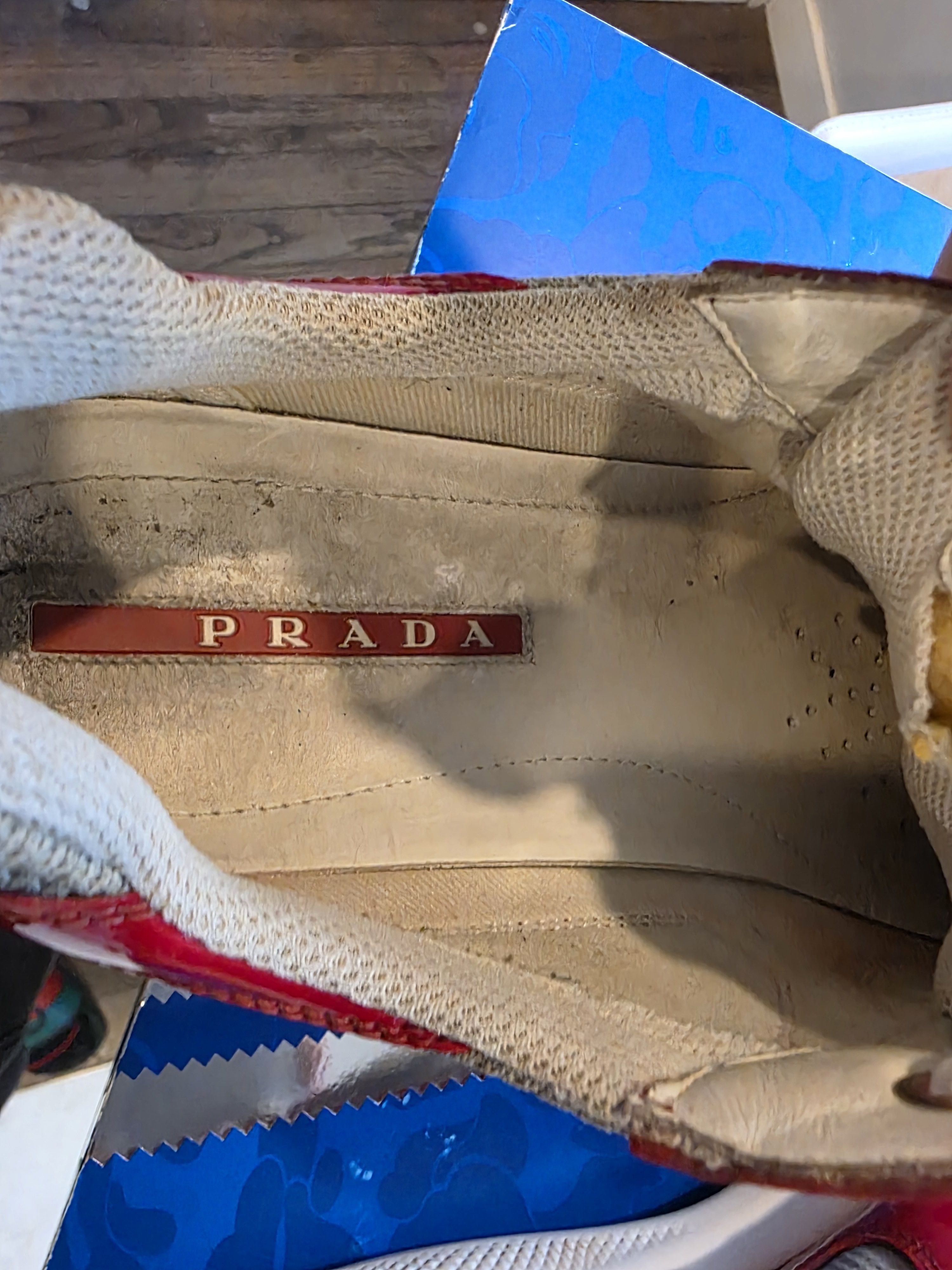 Prada Red Prada America's Cup Sneakers Size US 9 / EU 42 - 16 Thumbnail