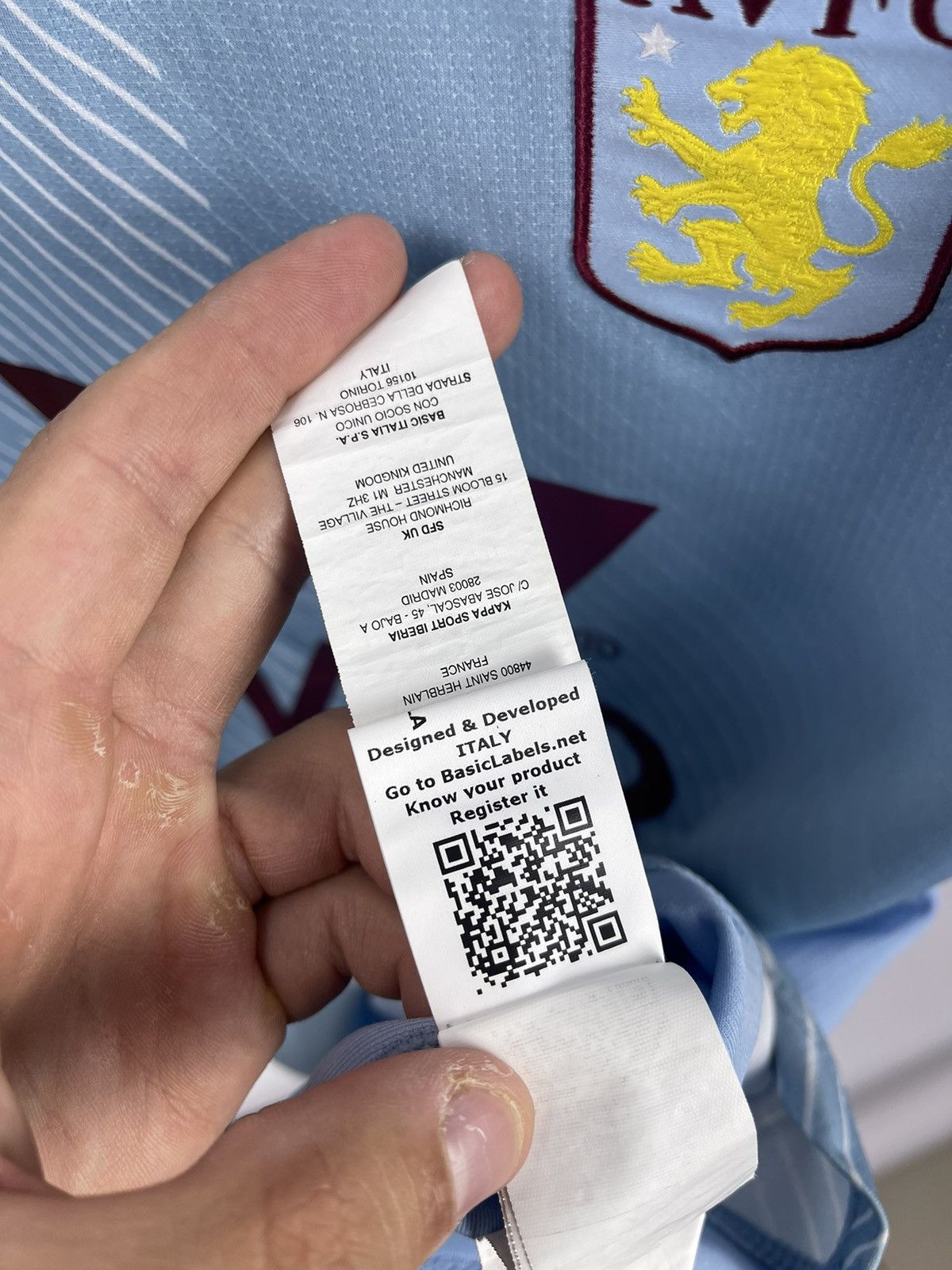 Kappa Kappa Aston Villa England 2019/20 Jersey Size M Women's Blue Size M / US 6-8 / IT 42-44 - 6 Thumbnail