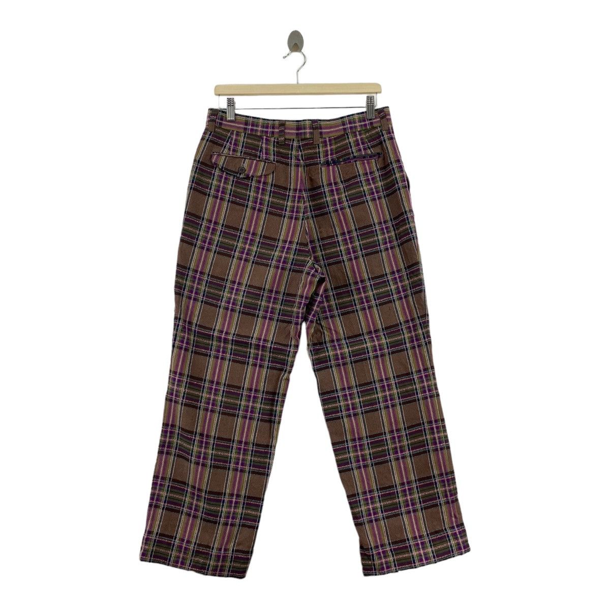 Japanese Brand SIROSET Japanese Brand Check Tartan Brown Straight Cut Size US 32 / EU 48 - 3 Thumbnail