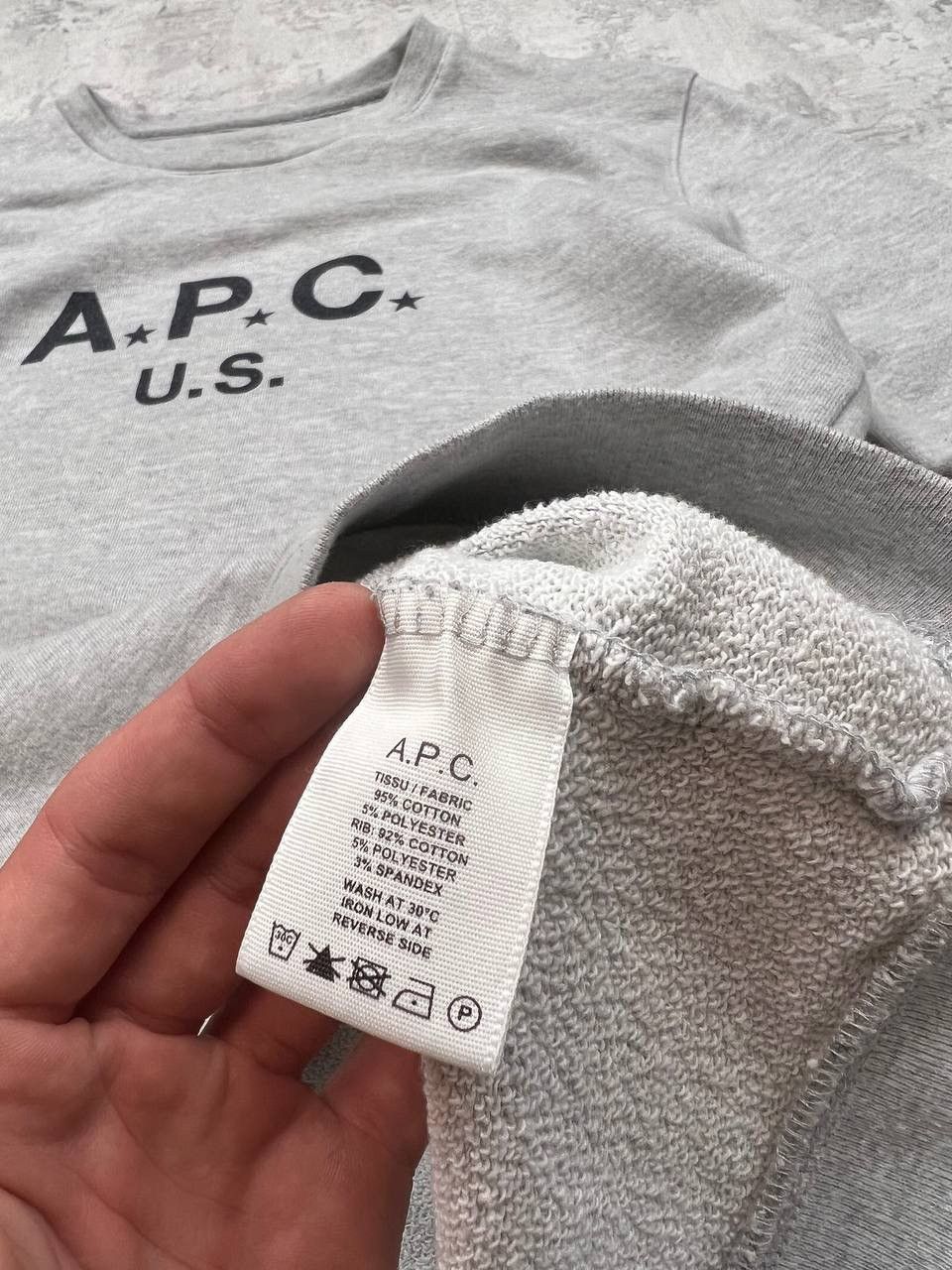 A.P.C. A.P.C. U.S. Sweatshirt Big logo Size US L / EU 52-54 / 3 - 13 Thumbnail