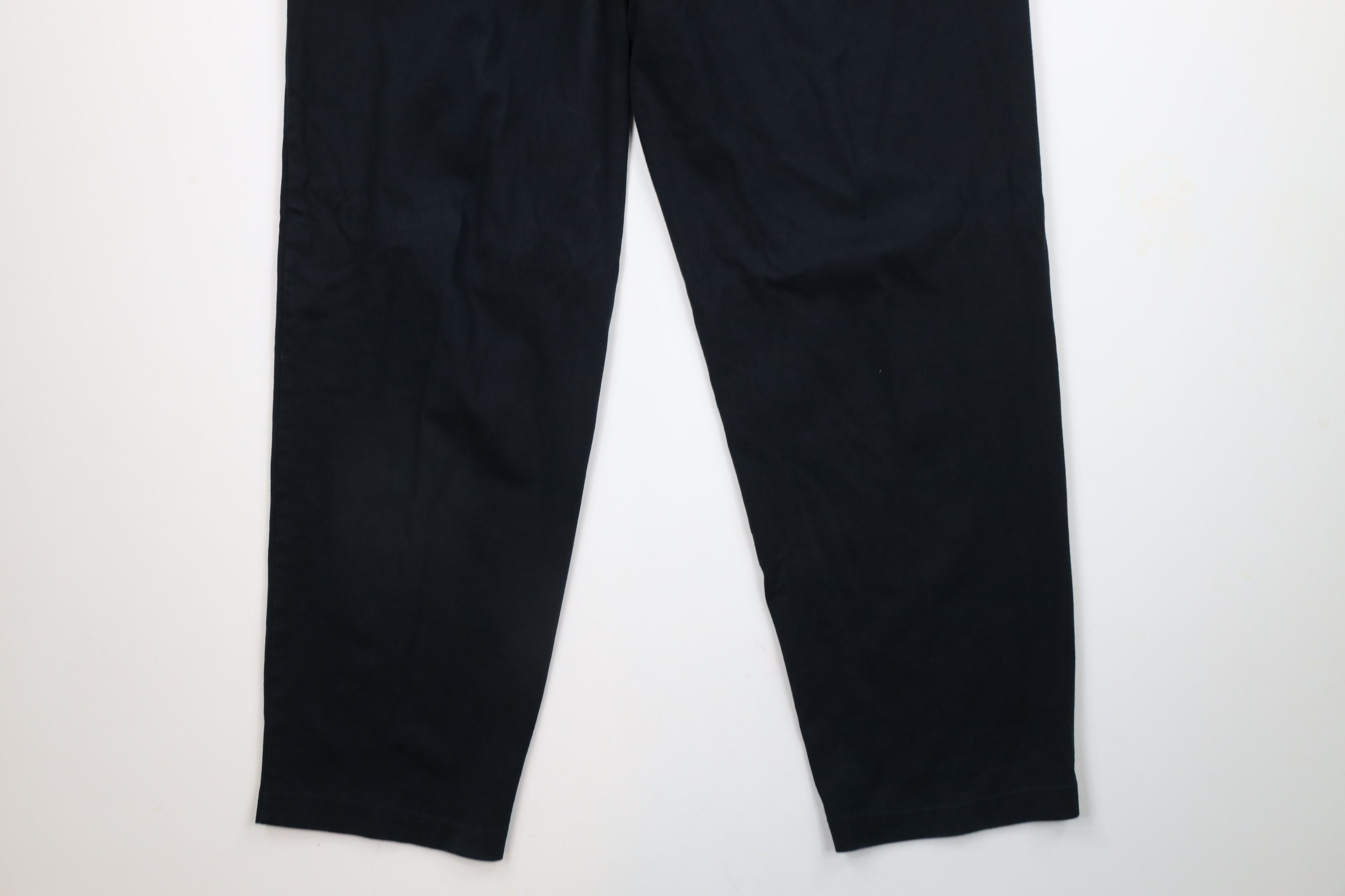 Lands' End × Vintage Vintage 90s Lands End Blank Wide Leg Sweatpants Pants Black Size US 36 / EU 52 - 10 Thumbnail