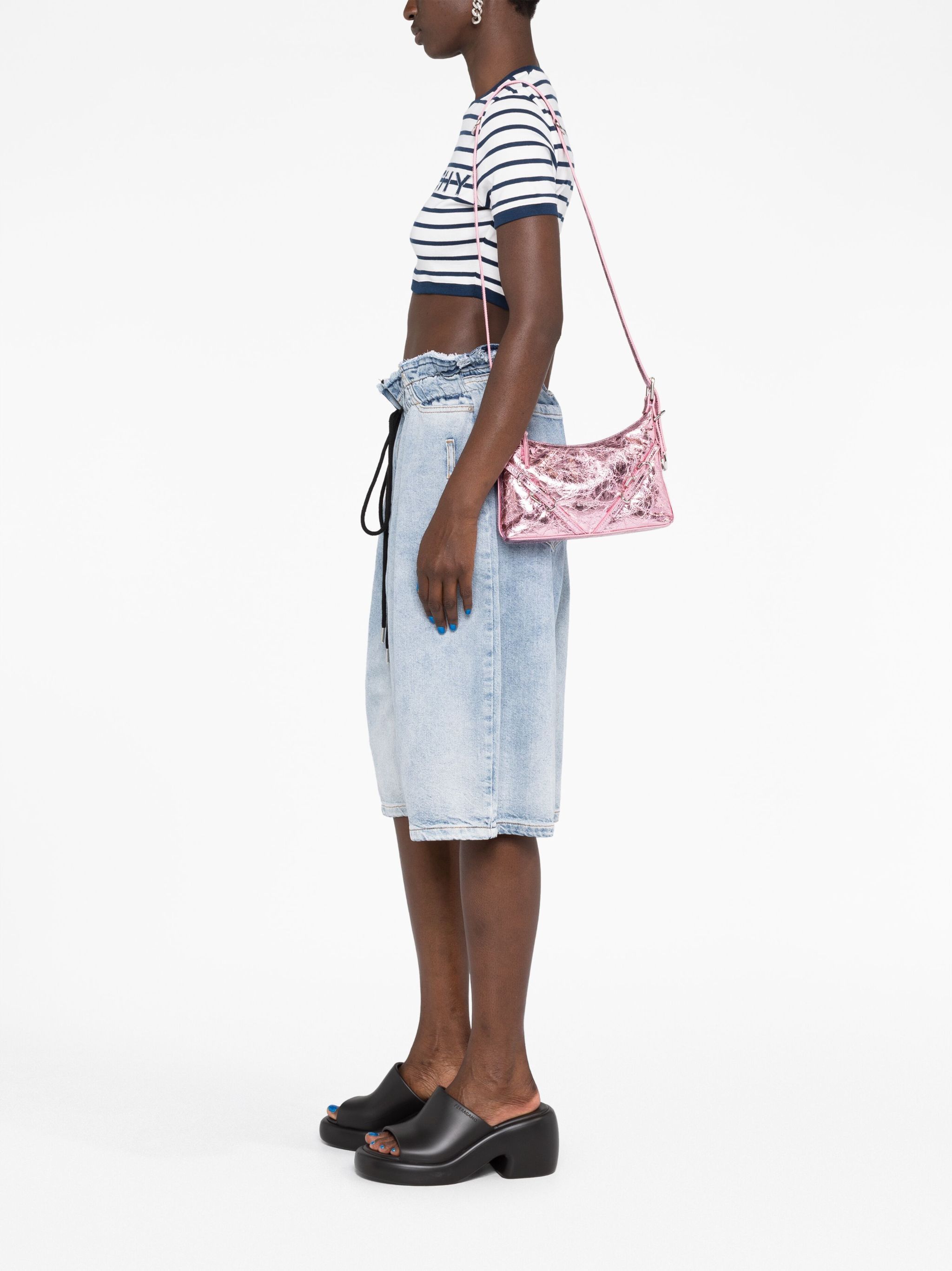 Givenchy o1srvl11e1124 Size: OS/ Mini Voyou Shoulder Bag in Pink Size ONE SIZE - 2 Thumbnail