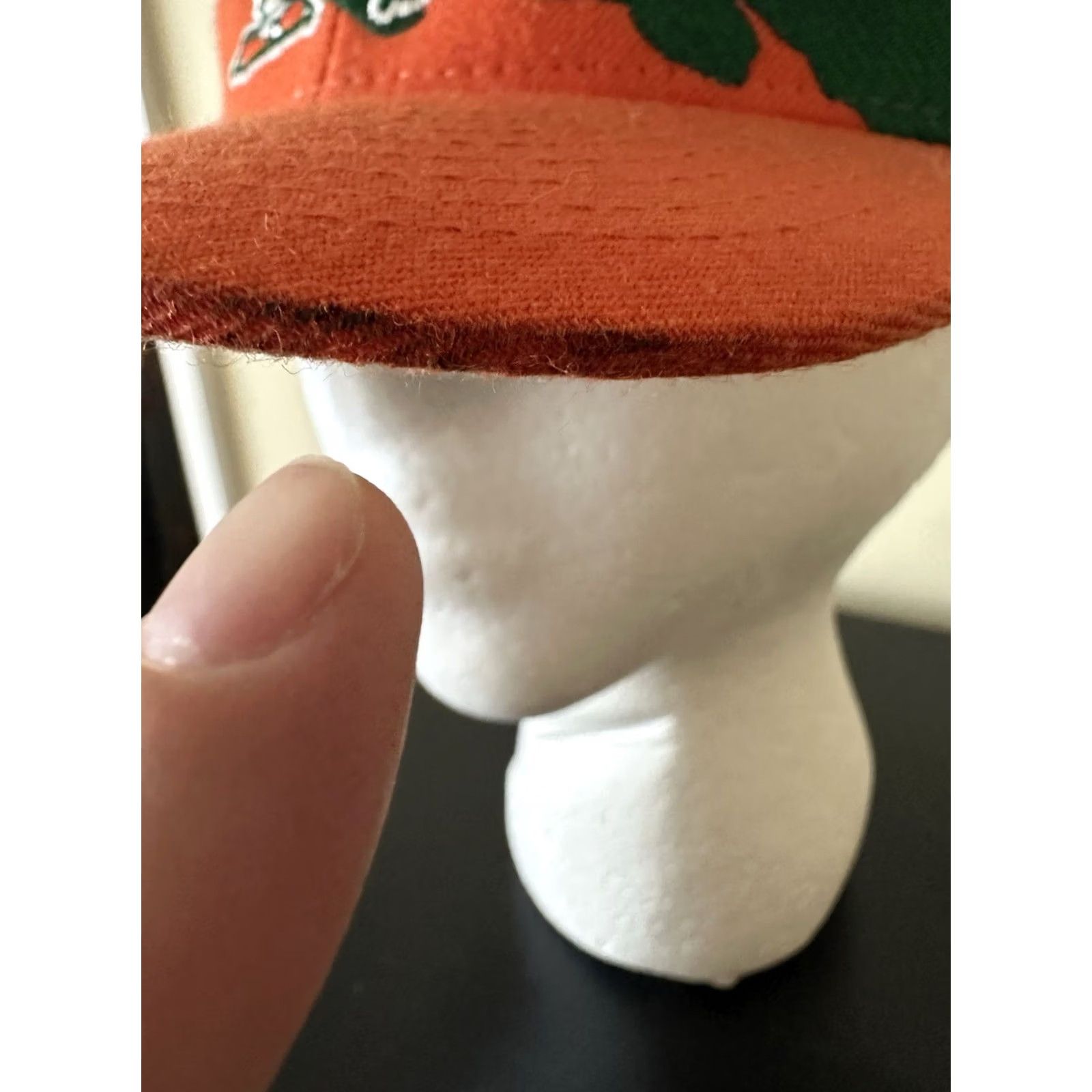 Mitchell & Ness Mitchell & Ness Hat Snapback Miami Hurricanes Ibis Logo Paint Brush Splash RARE Green One Size Men Mens Snapback Hat Size ONE SIZE - 3 Thumbnail