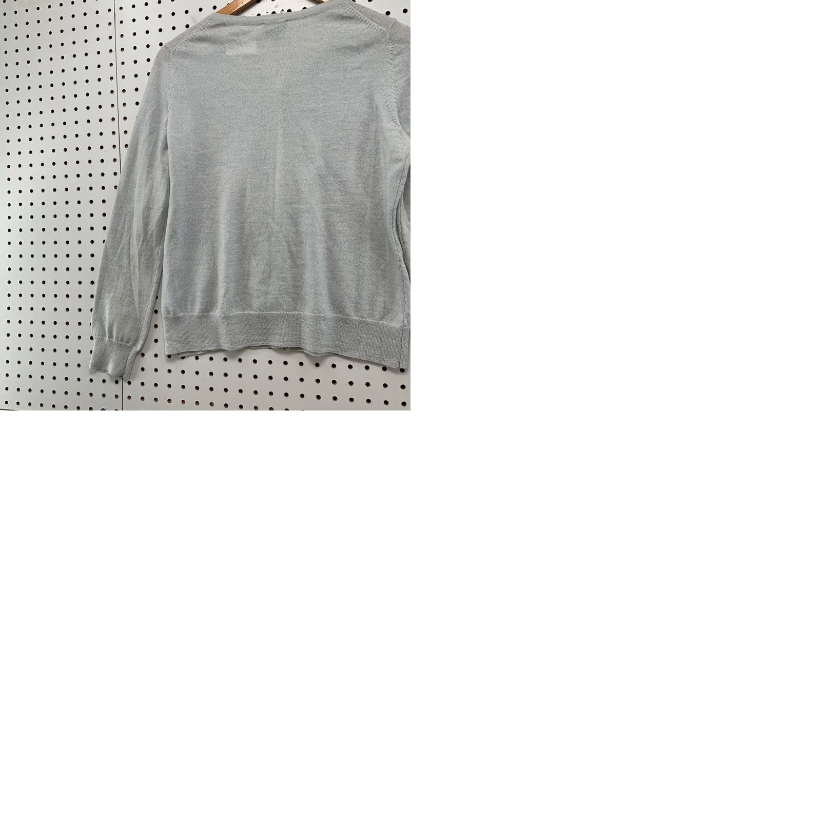 Talbots Talbots Sweater Cardigan Women Small Light Blue Pure Italian Merino Wool Pleated Size S / US 4 / IT 40 - 9 Thumbnail