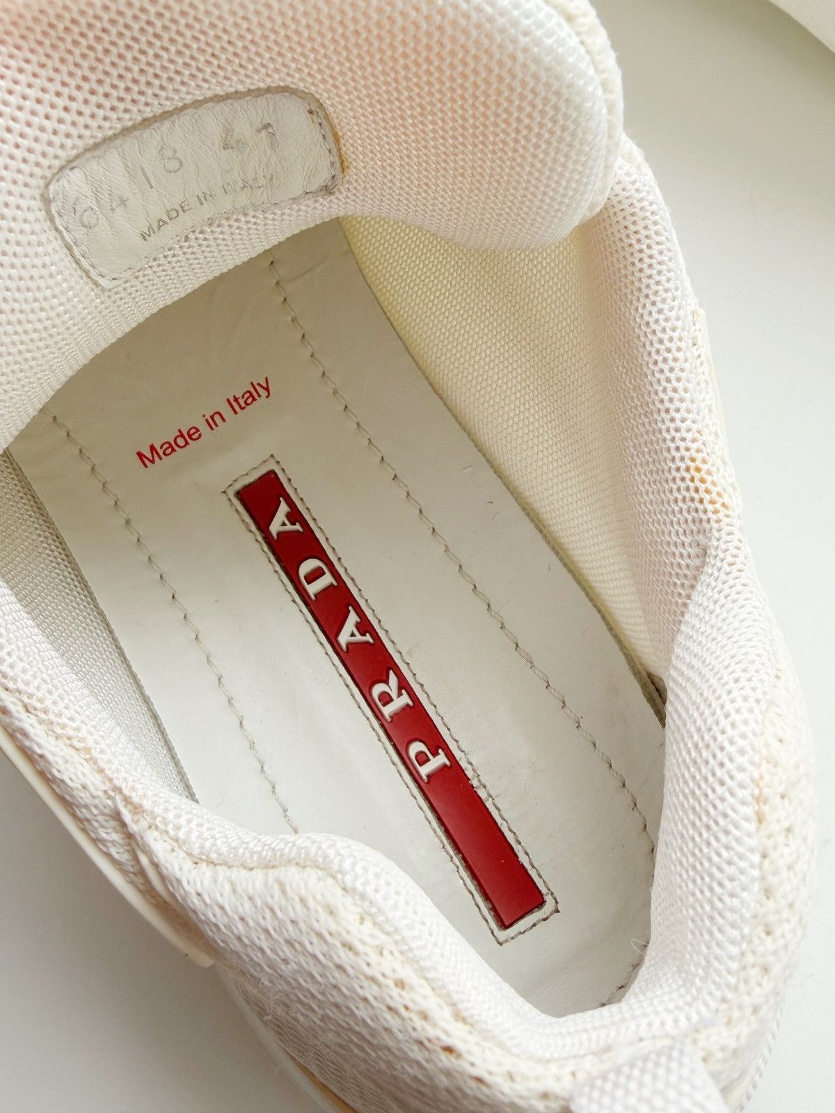 Prada Prada American Cup Men White Lightweight Sneakers 41 Italy Size US 8 / EU 41 - 10 Thumbnail