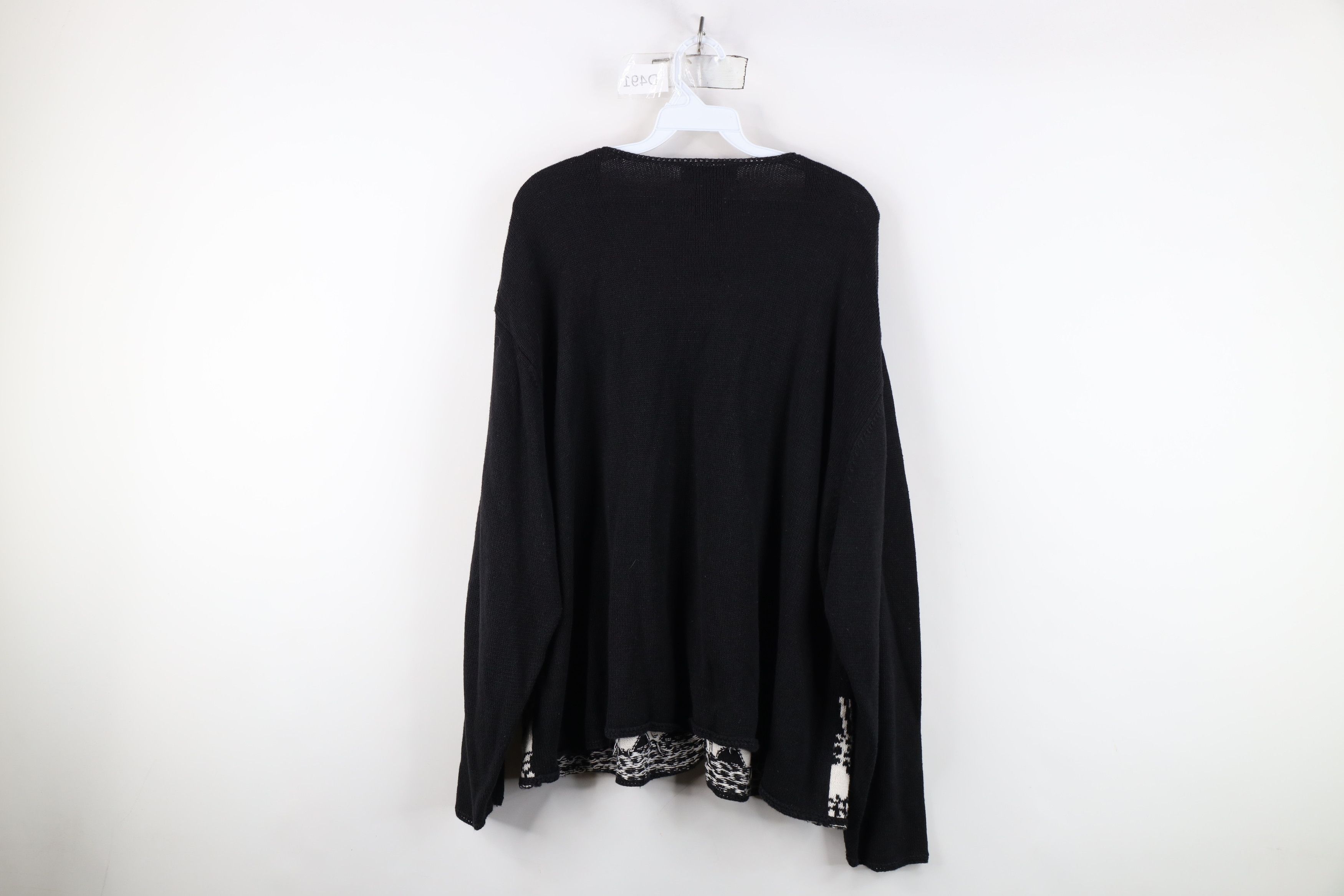 Vintage Vintage 90s Streetwear Animal Safari Knit Cardigan Sweater Size 3XL / US 20-22 - 7 Thumbnail