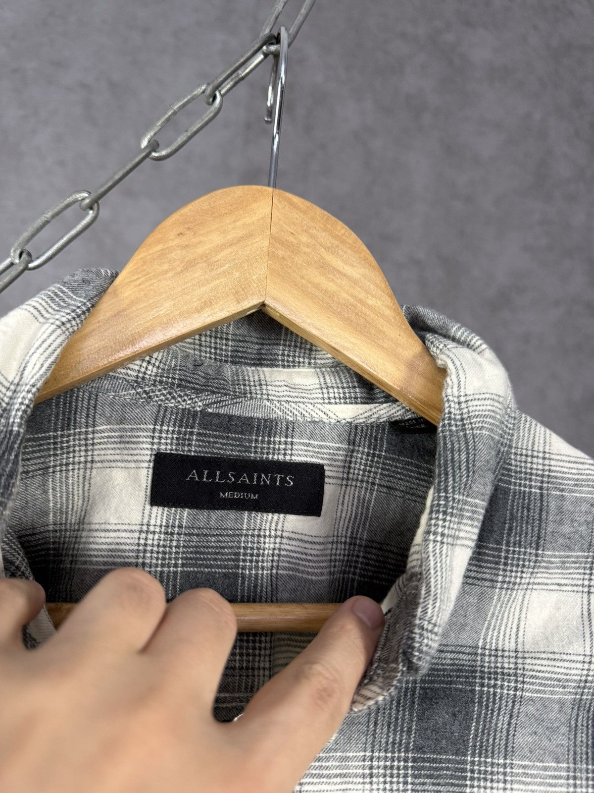 Allsaints Allsaints designer logo shirt Size US M / EU 48-50 / 2 - 4 Thumbnail