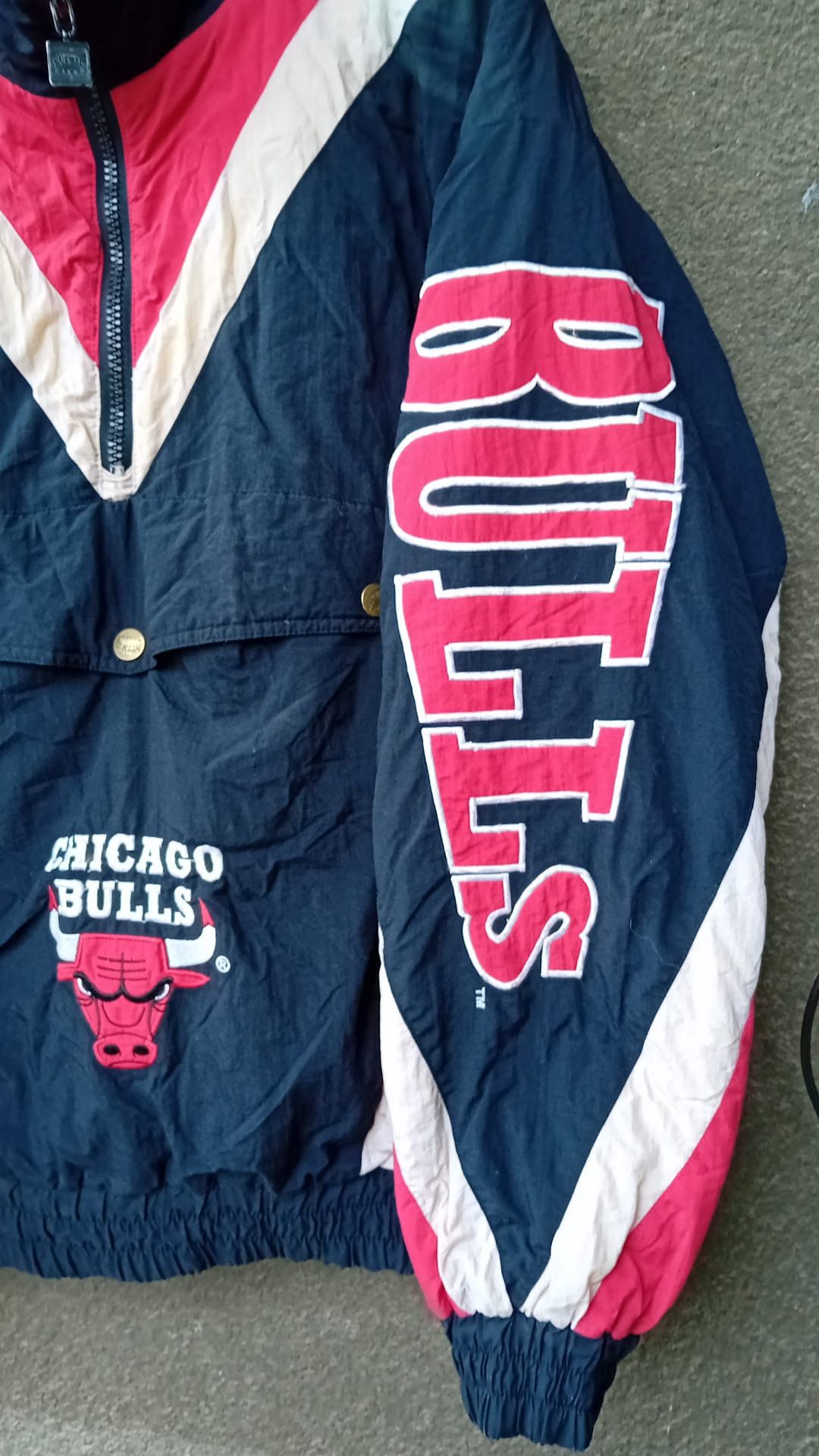 NBA × Nutmeg Chicago Bulls NBA Jacket Nutmeg Vintage Pullover Embroidered Size US L / EU 52-54 / 3 - 4 Thumbnail