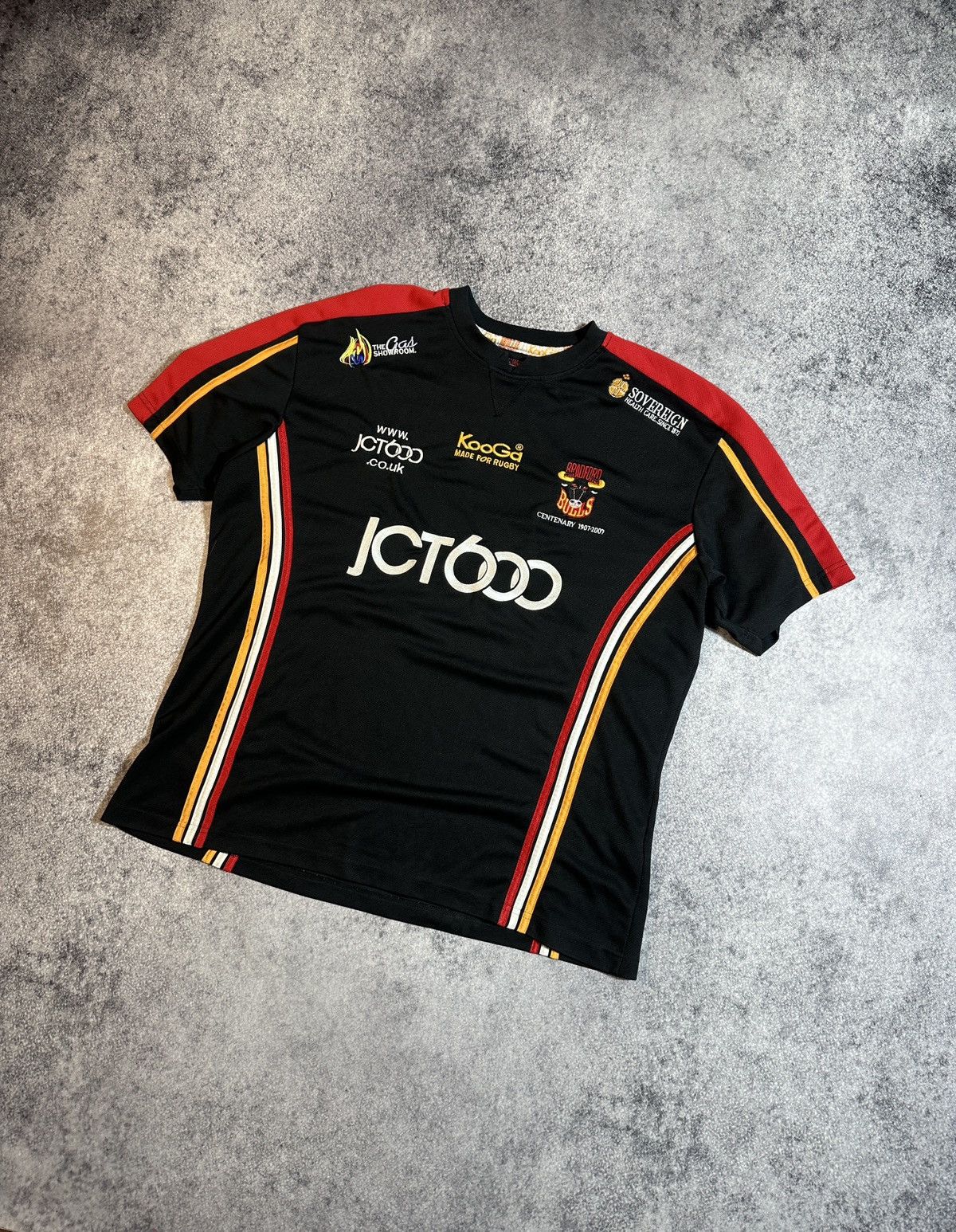 Vintage Vintage KooGa Bradford Bulls Rugby Jersey Very Rare XXL Size US XXL / EU 58 / 5 - 1 Thumbnail