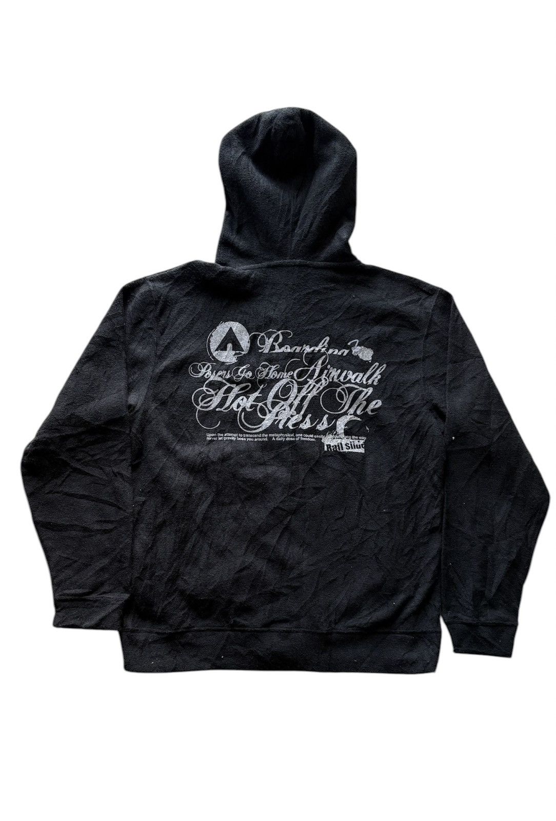 If Six Was Nine AIRWALK HOODIE PUNK POEM BONDAGE SKULL JAPANESE Size US L / EU 52-54 / 3 - 2 Thumbnail