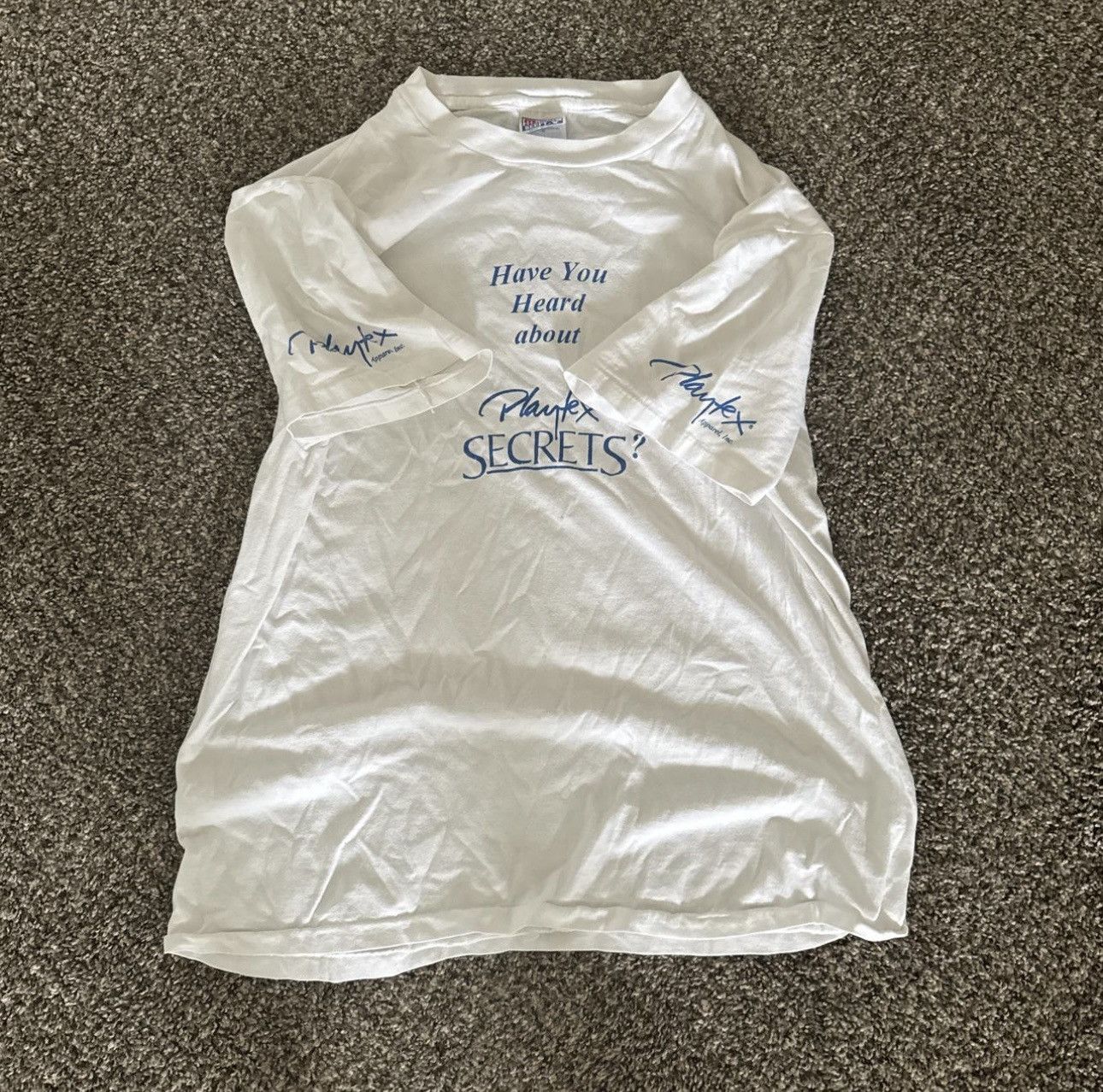 Other × Vintage Vintage "Playtex Saftey Is A Smart Choice" Tee Size US XL / EU 56 / 4 - 4 Thumbnail
