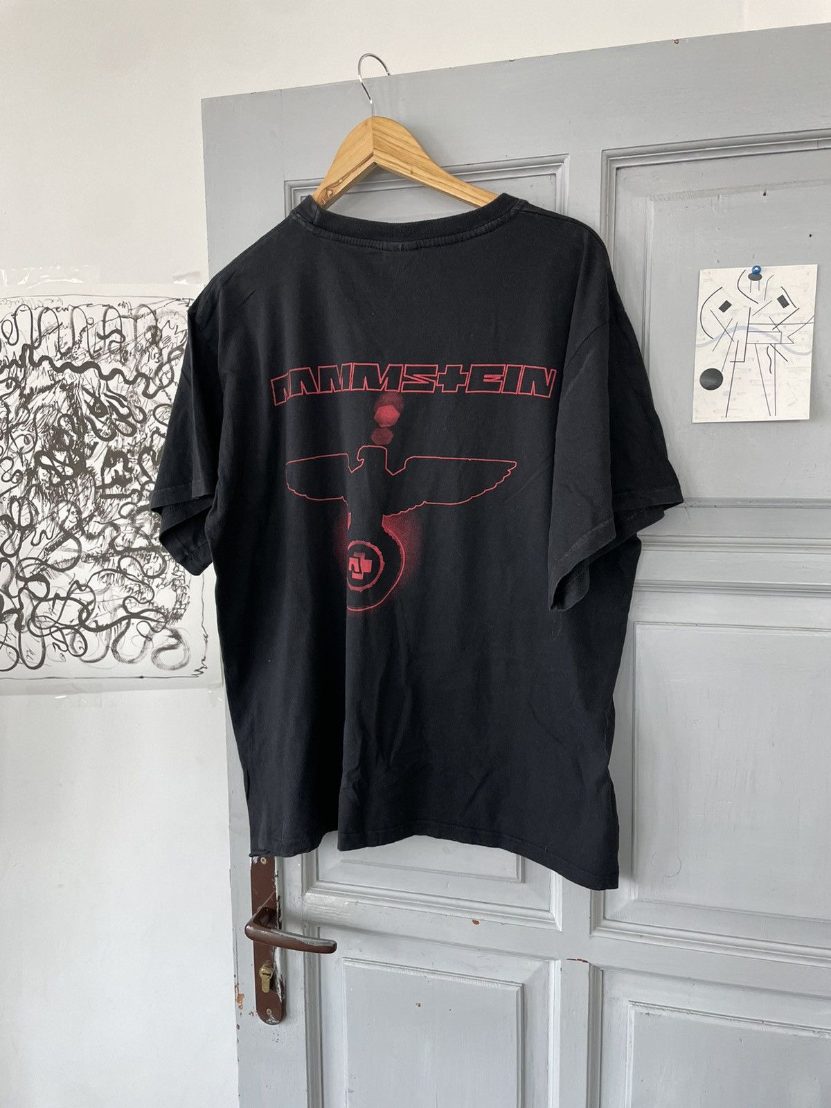 Band Tees × Vintage Vintage 00’s Rammstein Rock T-shirt Y2k size XL Size US XL / EU 56 / 4 - 5 Thumbnail