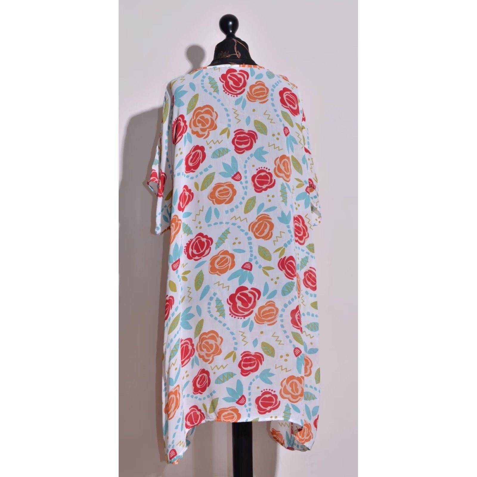 Vintage Gudrun Sjoden Womens Tunic Dress Viscose Floral Midi XL Multicoloured Dress Casual, Party/Cocktail Womens XL Viscose Floral Midi Size XL / US 12-14 / IT 48-50 - 5 Thumbnail