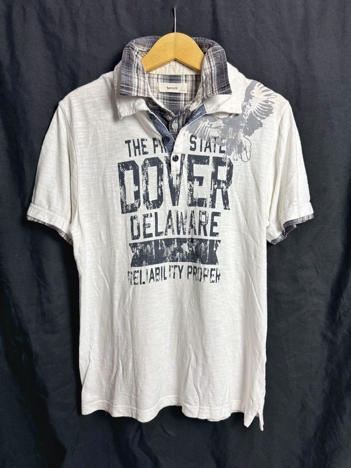 Hysteric Glamour Double Layers Japanese Poem Famock Polo Shirt Size US M / EU 48-50 / 2 - 2 Thumbnail